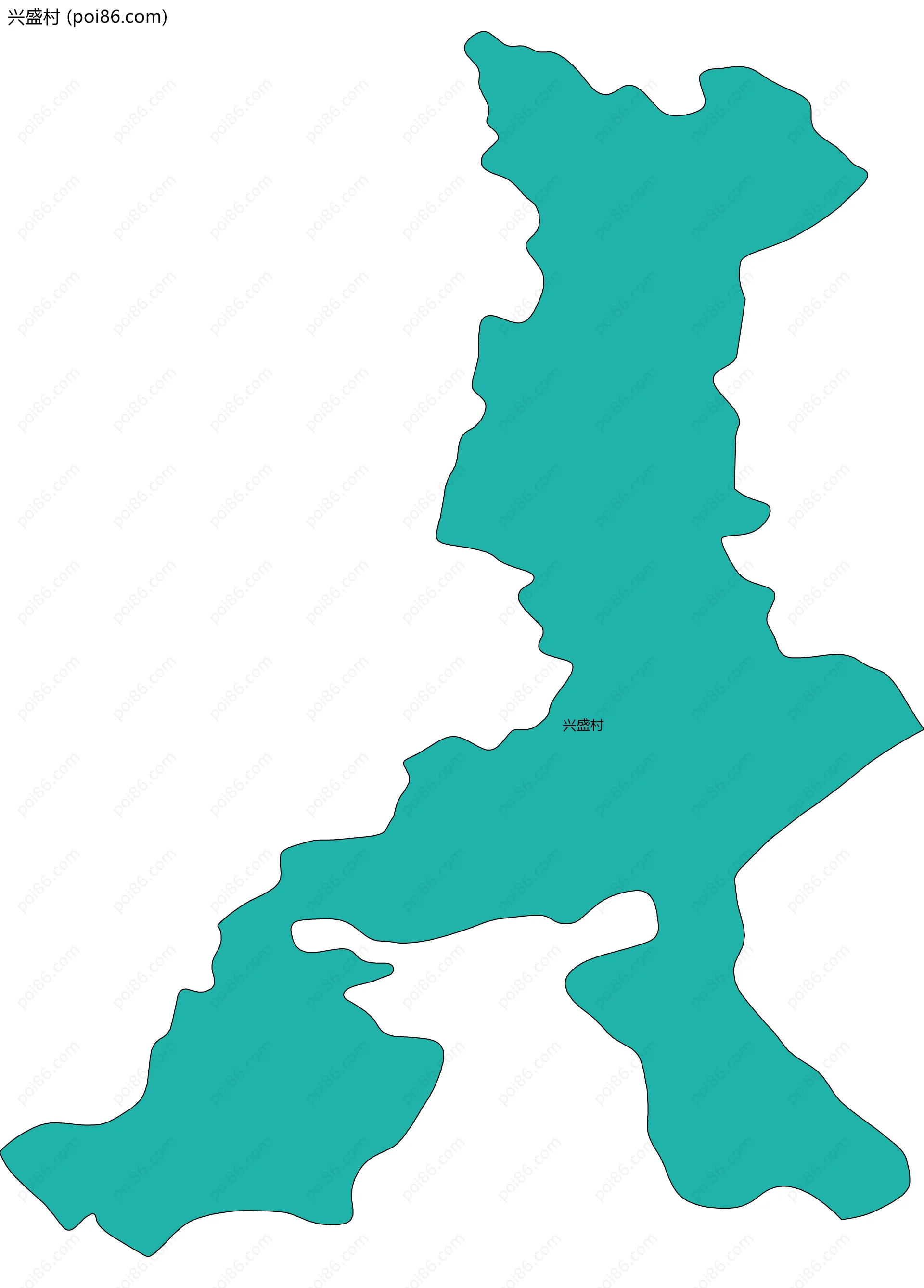 兴盛村边界地图