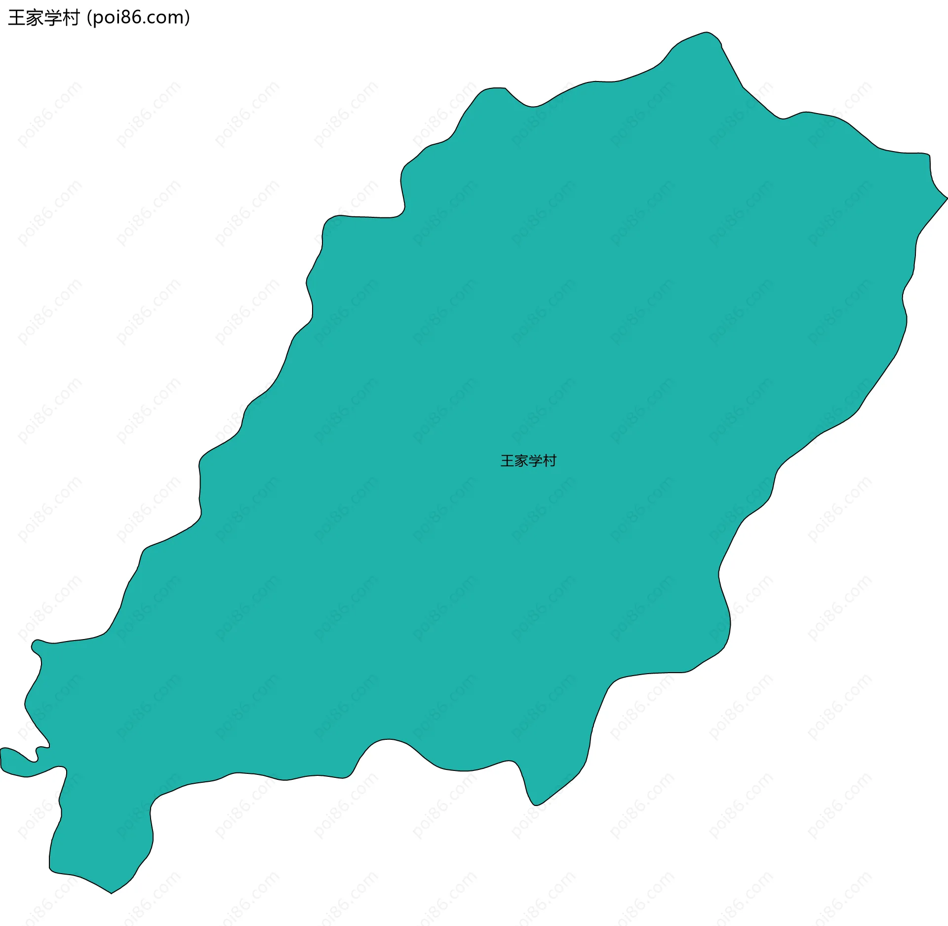 王家学村边界地图