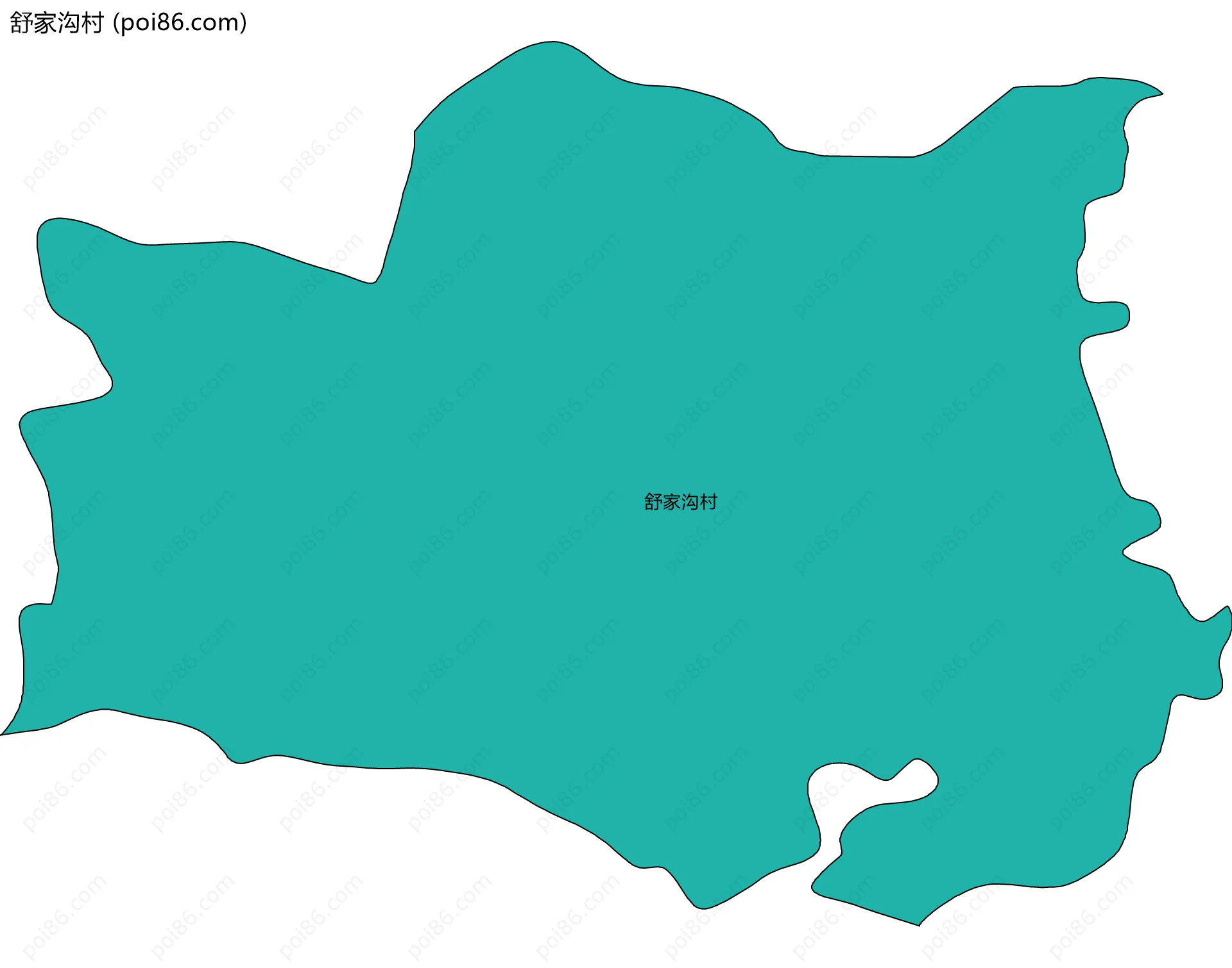 舒家沟村边界地图