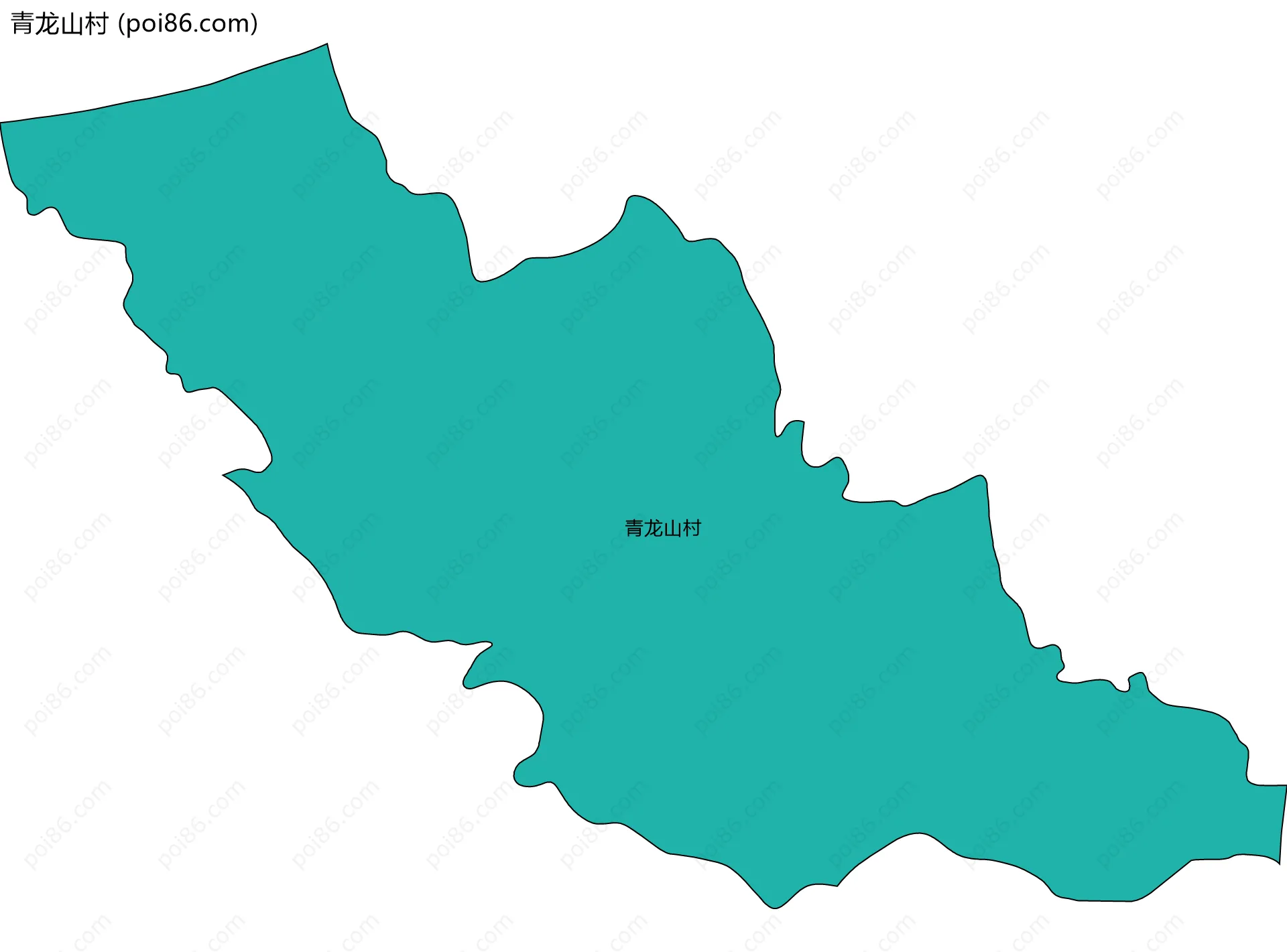 青龙山村边界地图