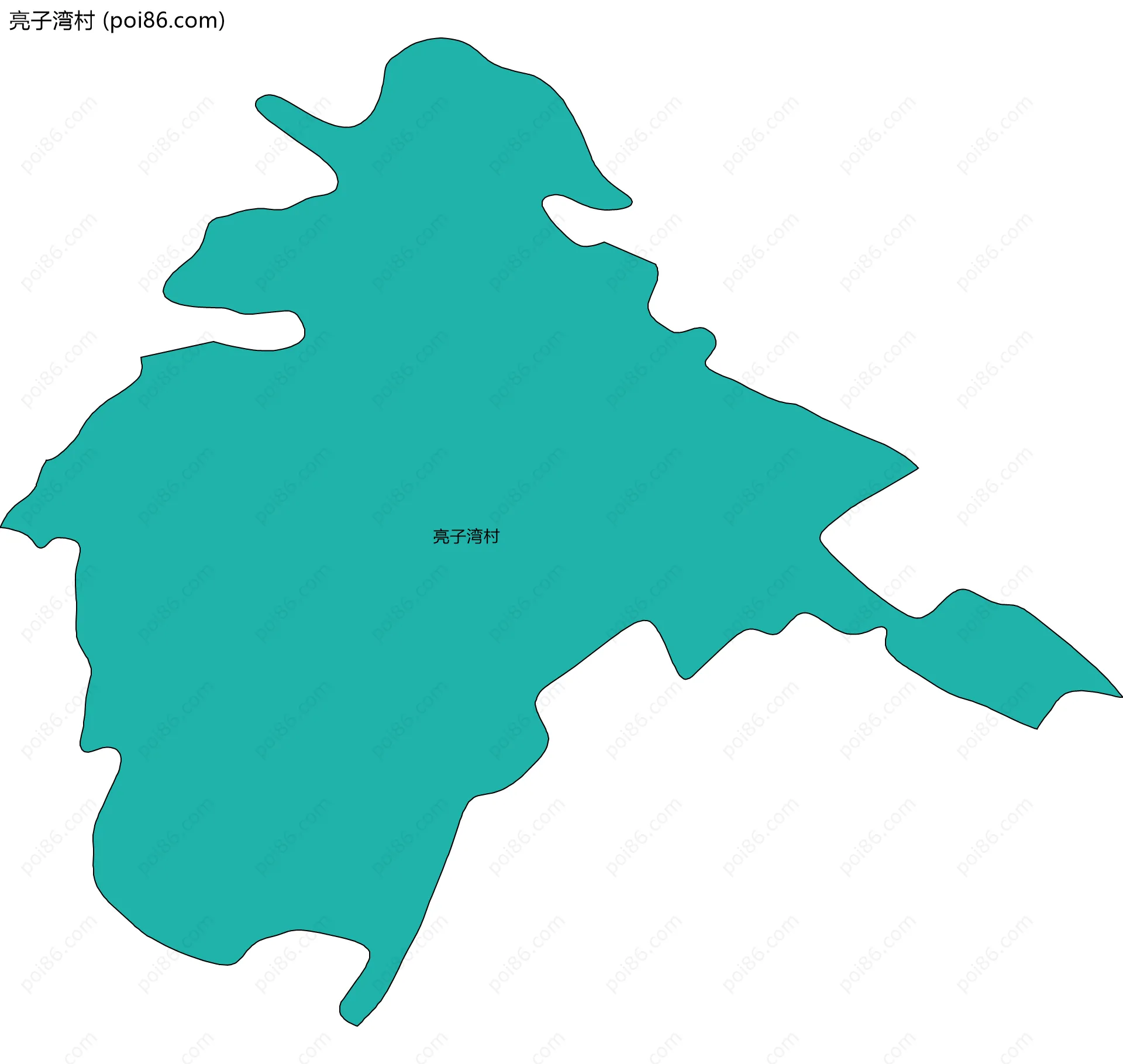 亮子湾村边界地图