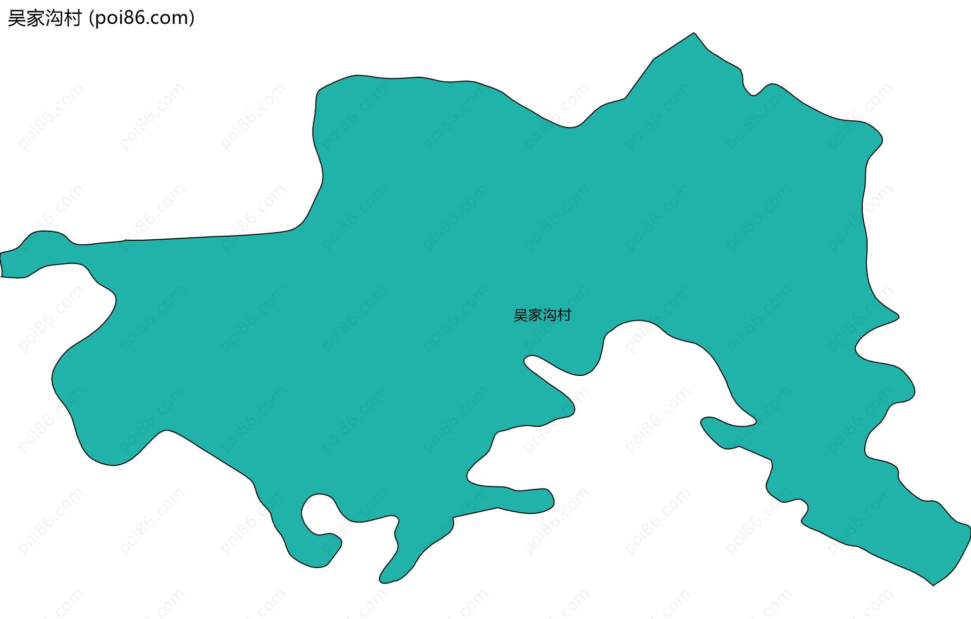 吴家沟村边界地图