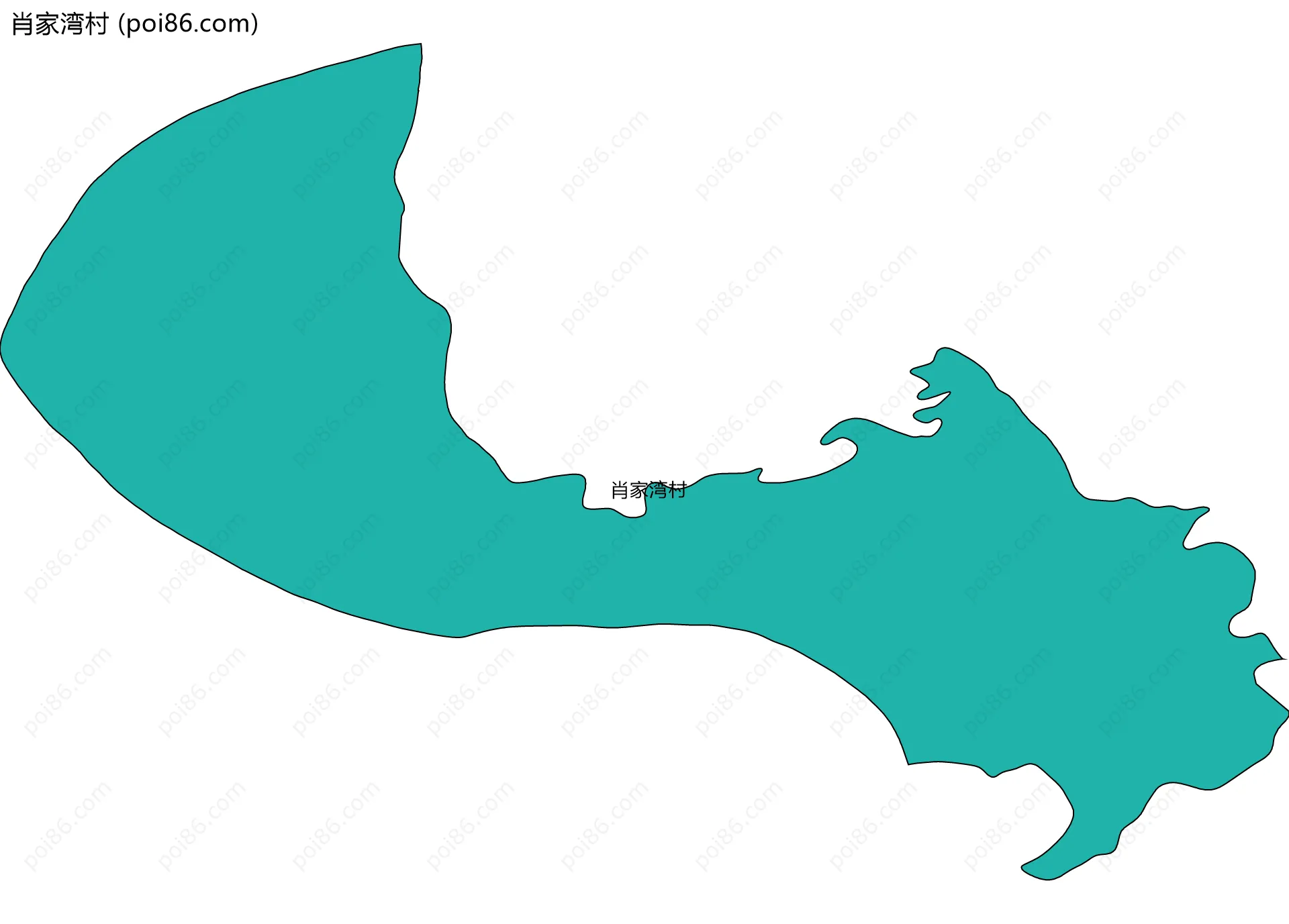 肖家湾村边界地图