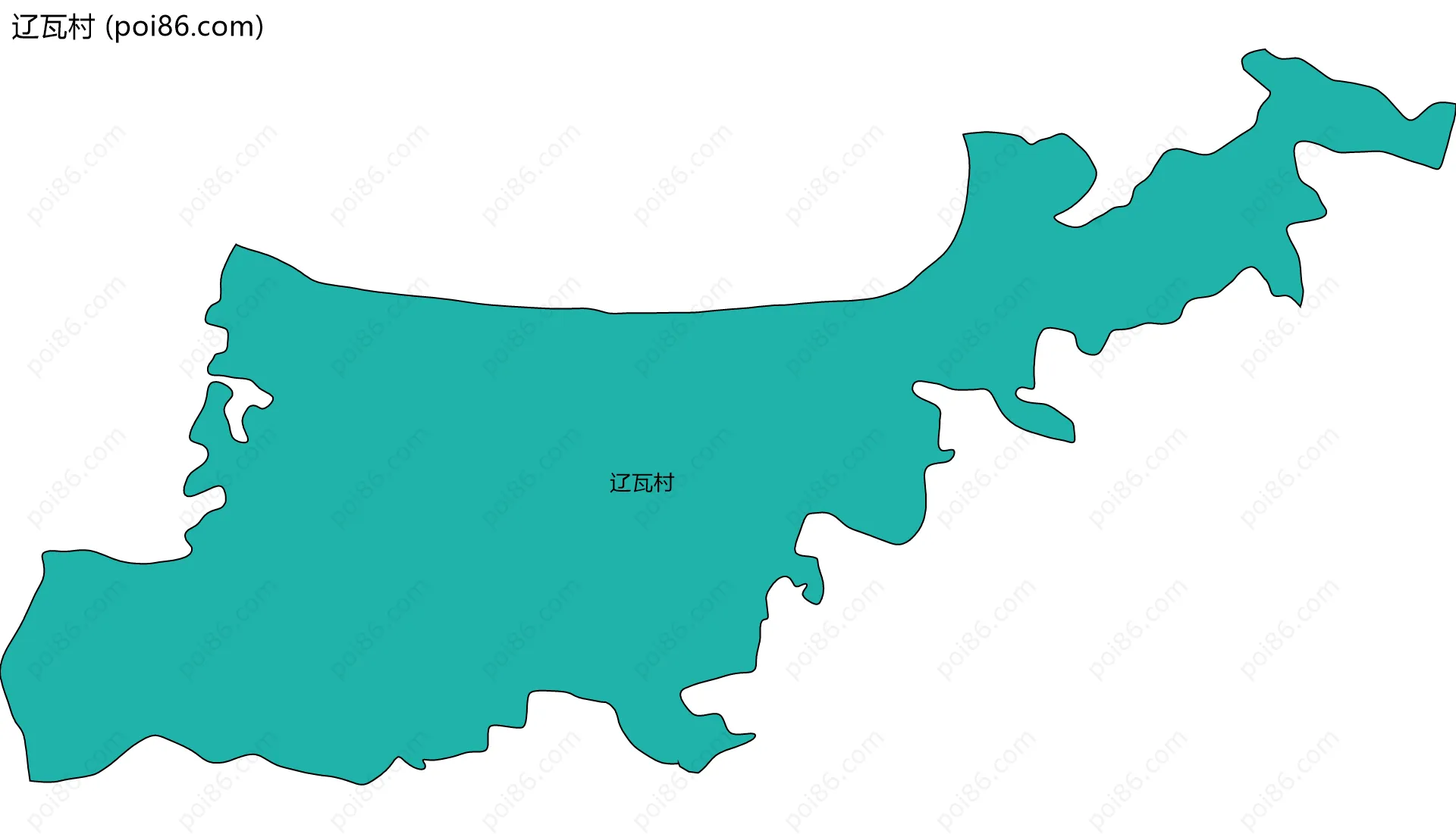 辽瓦村边界地图