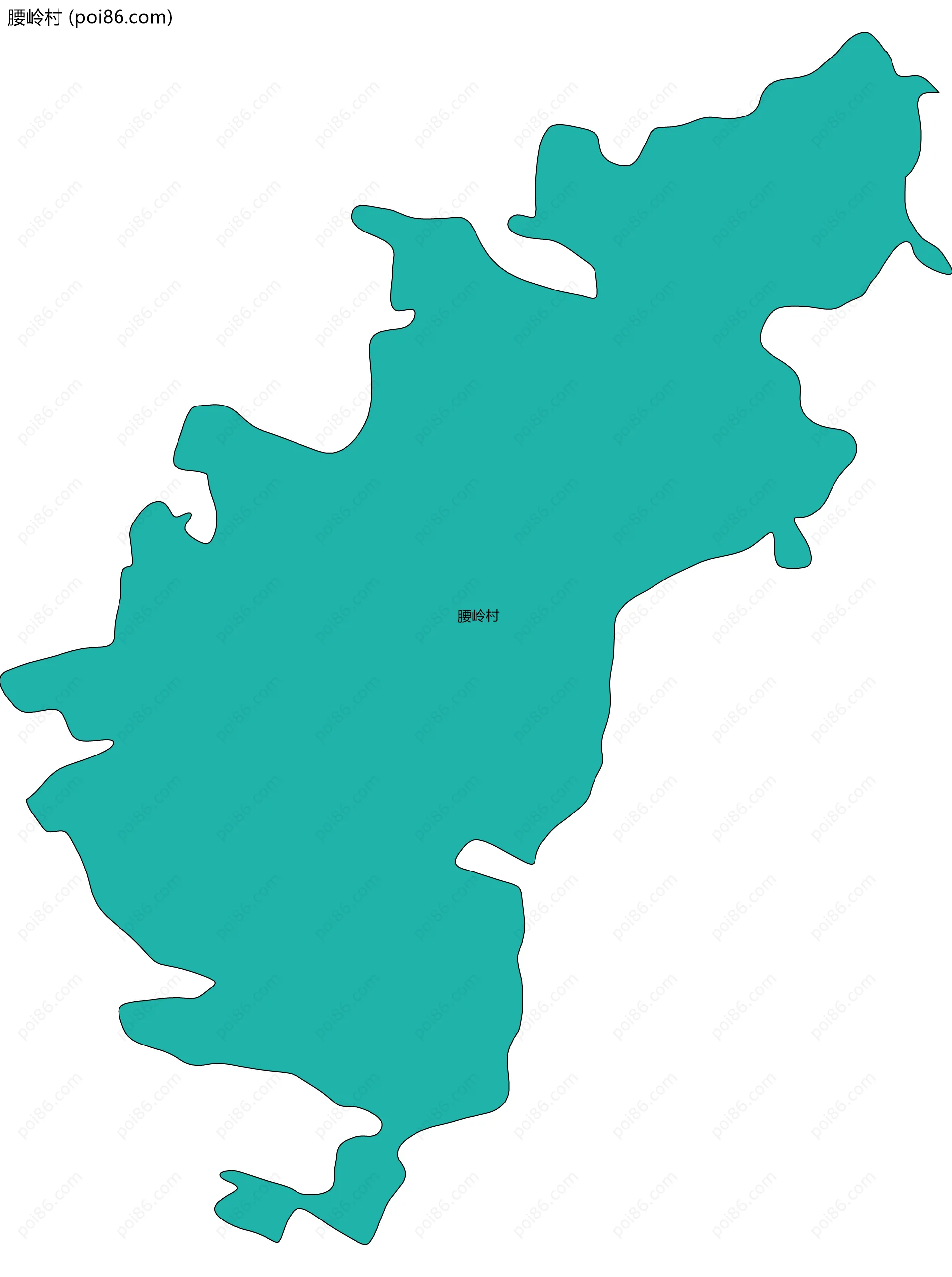 腰岭村边界地图