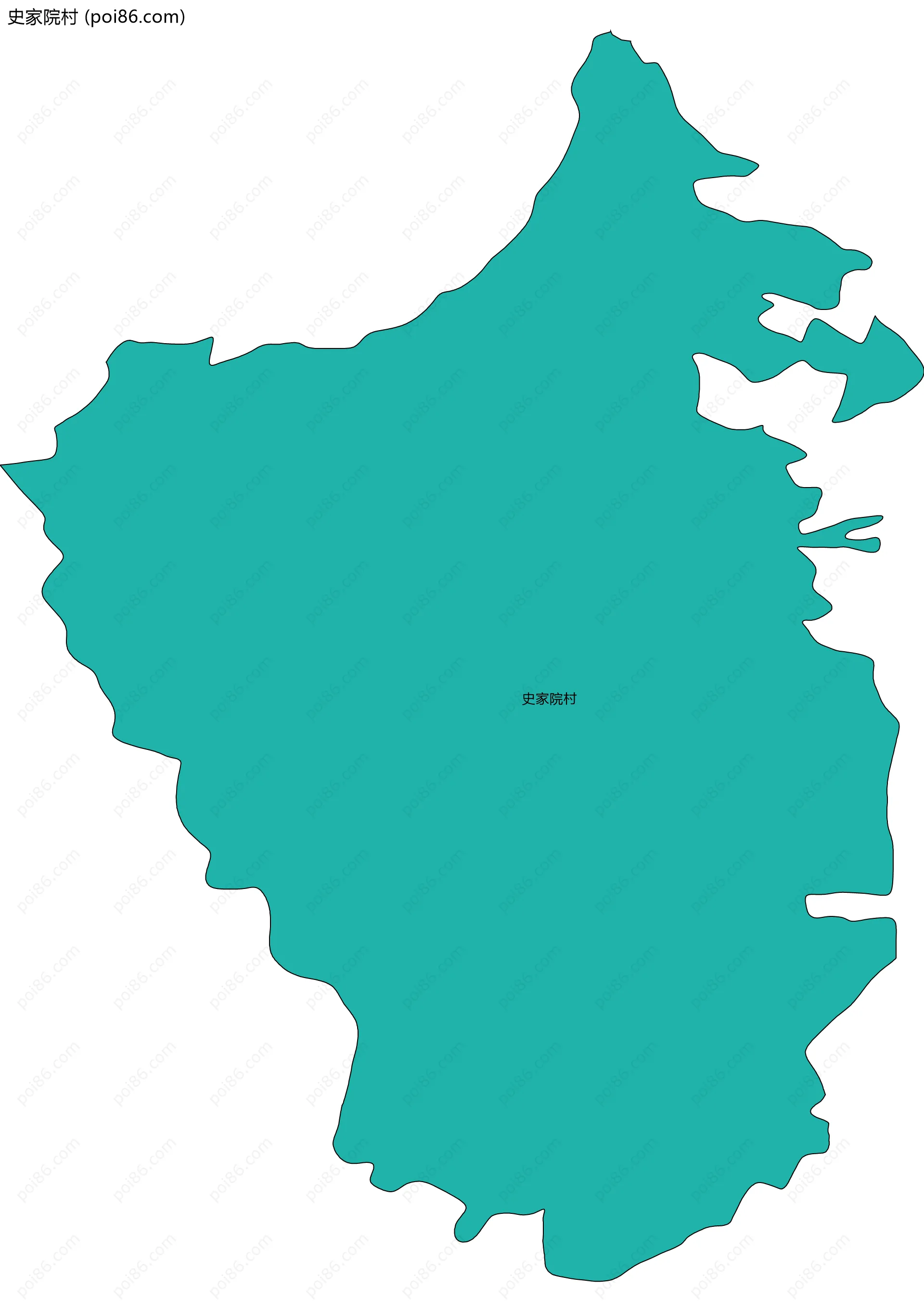 史家院村边界地图