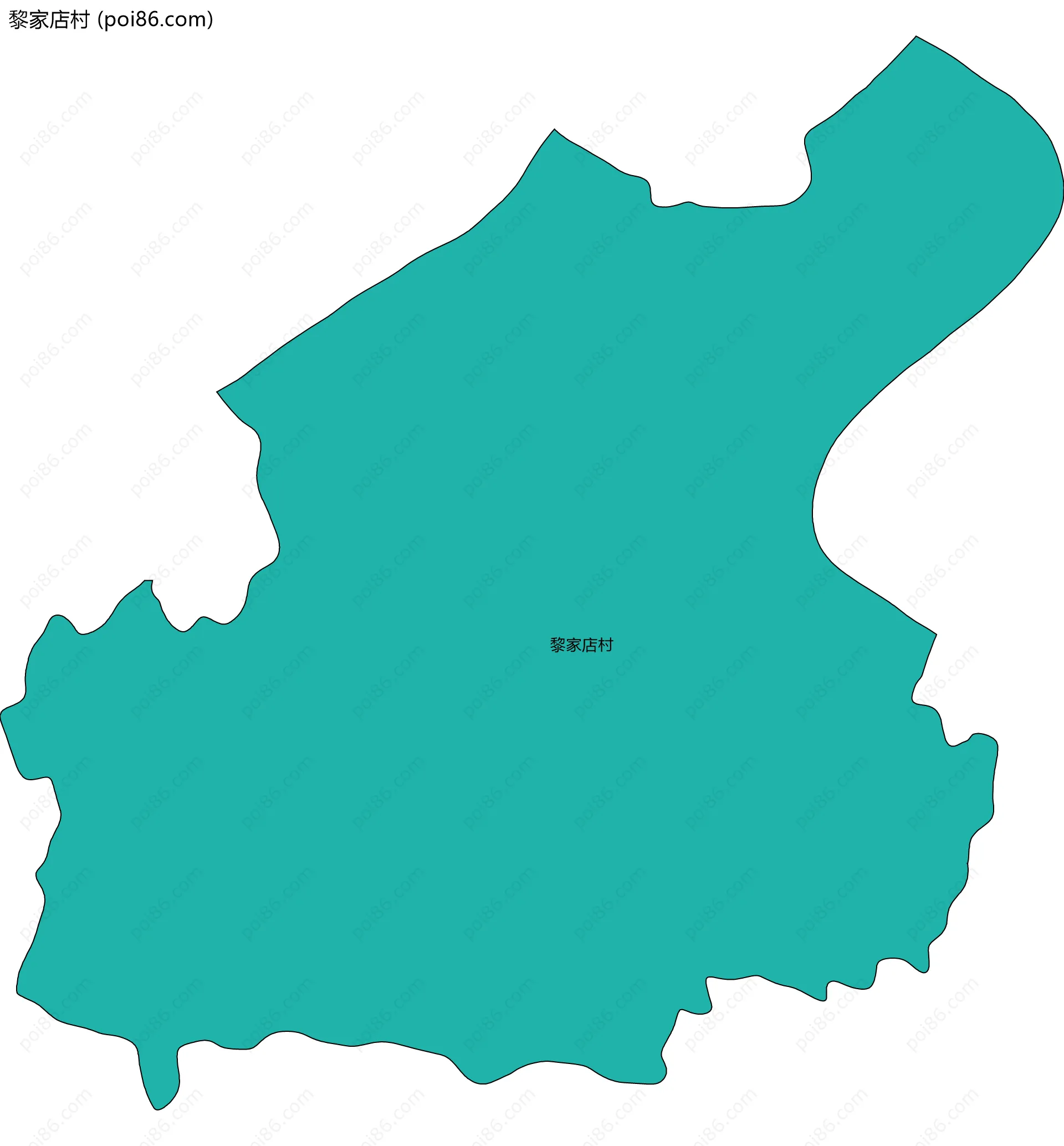 黎家店村边界地图