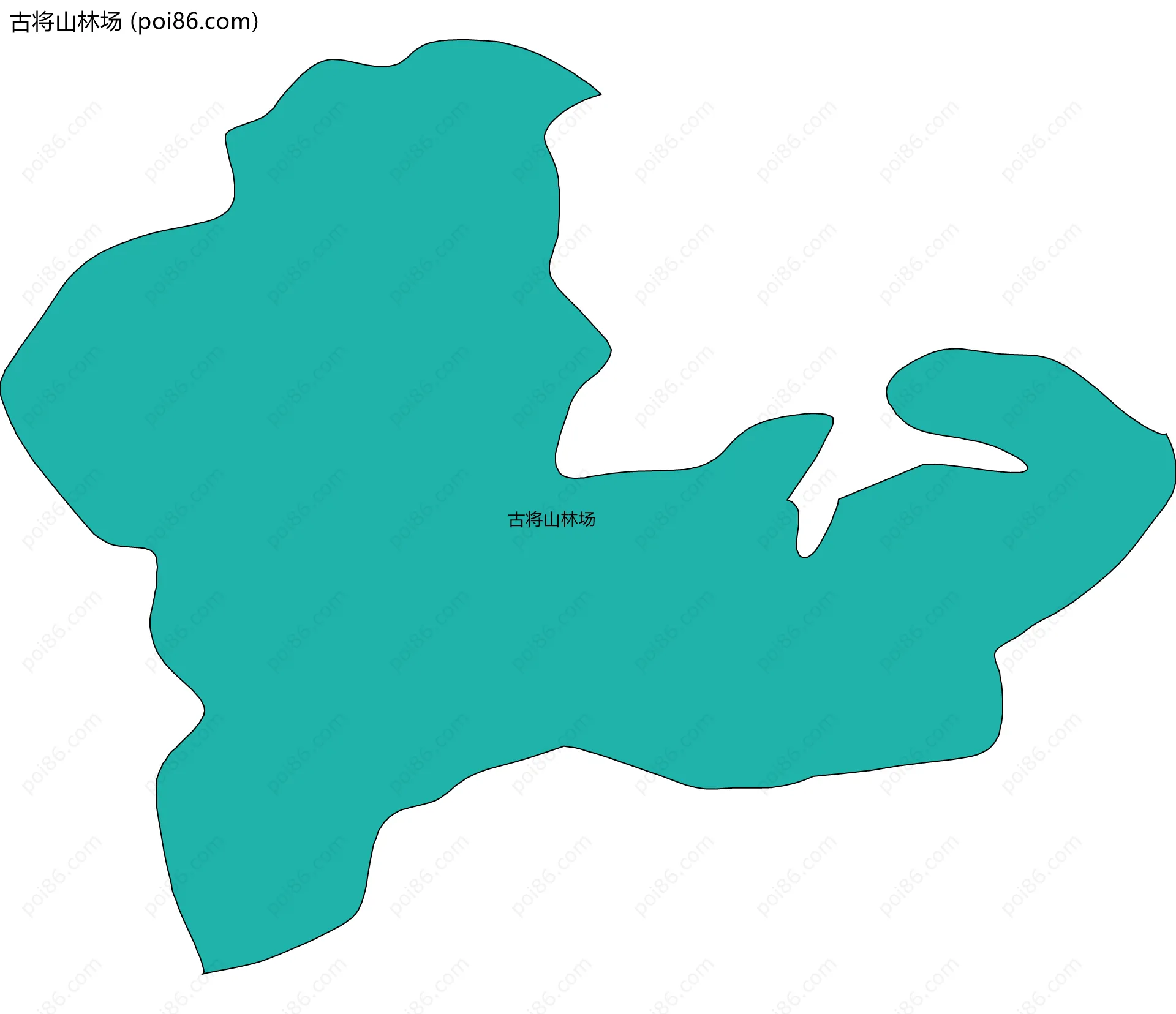 古将山林场边界地图