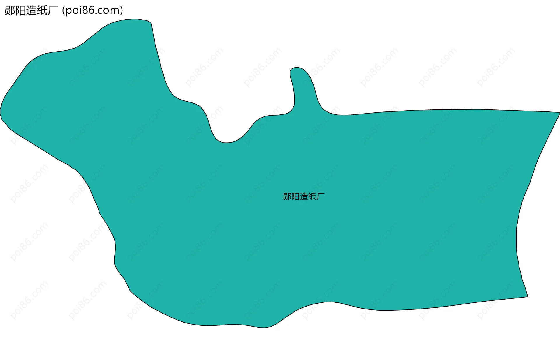 郧阳造纸厂边界地图