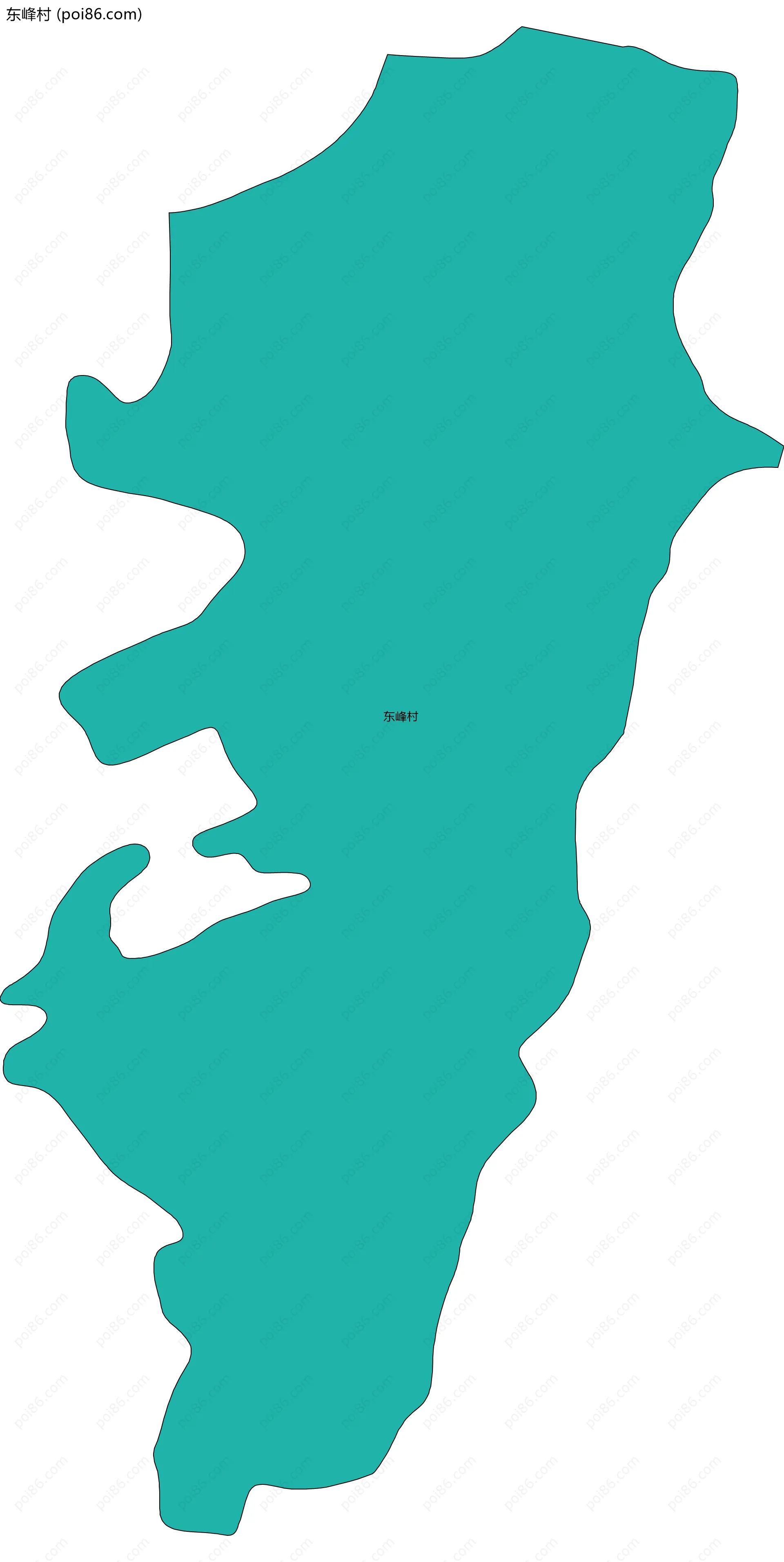 东峰村边界地图