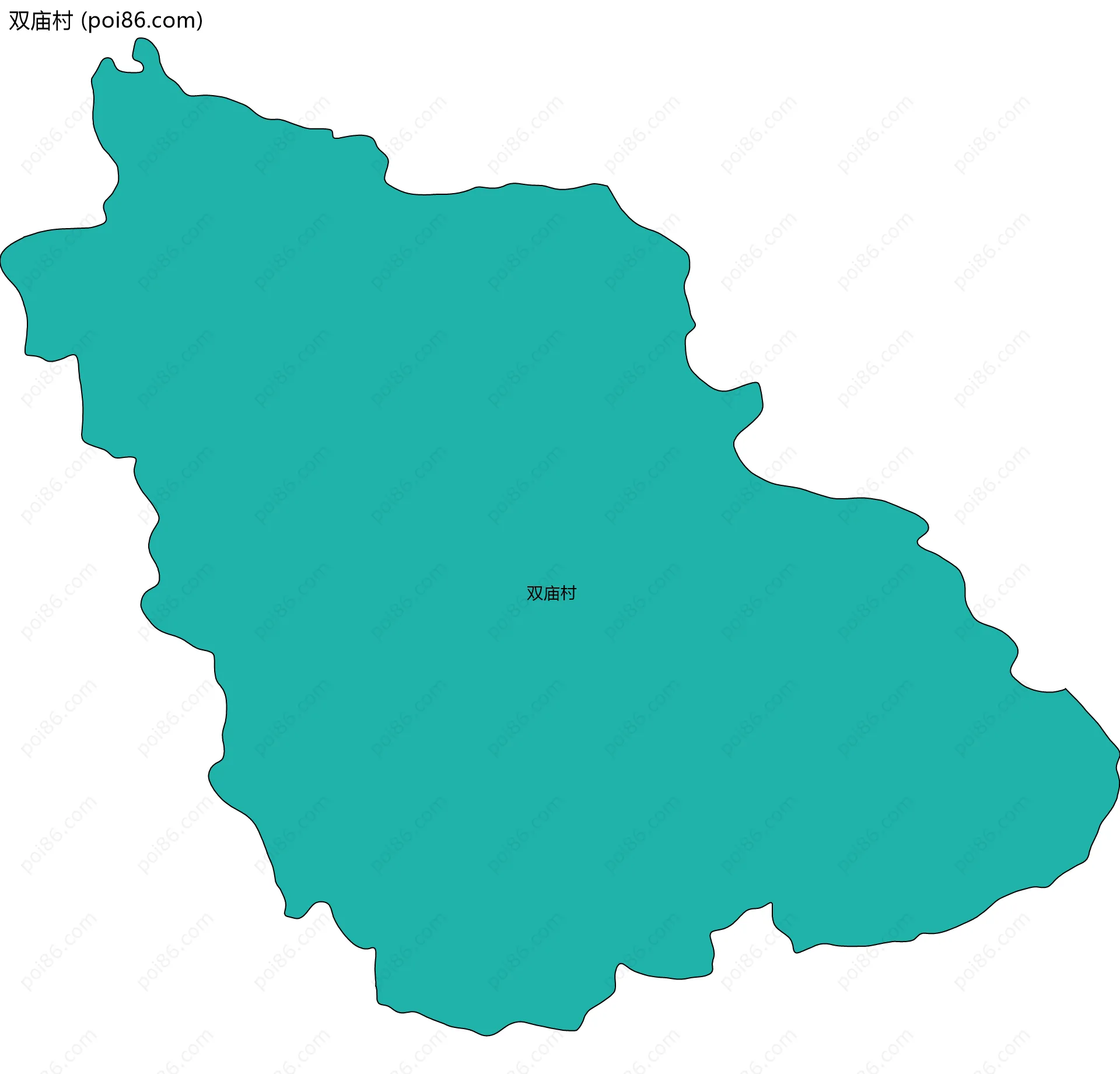 双庙村边界地图