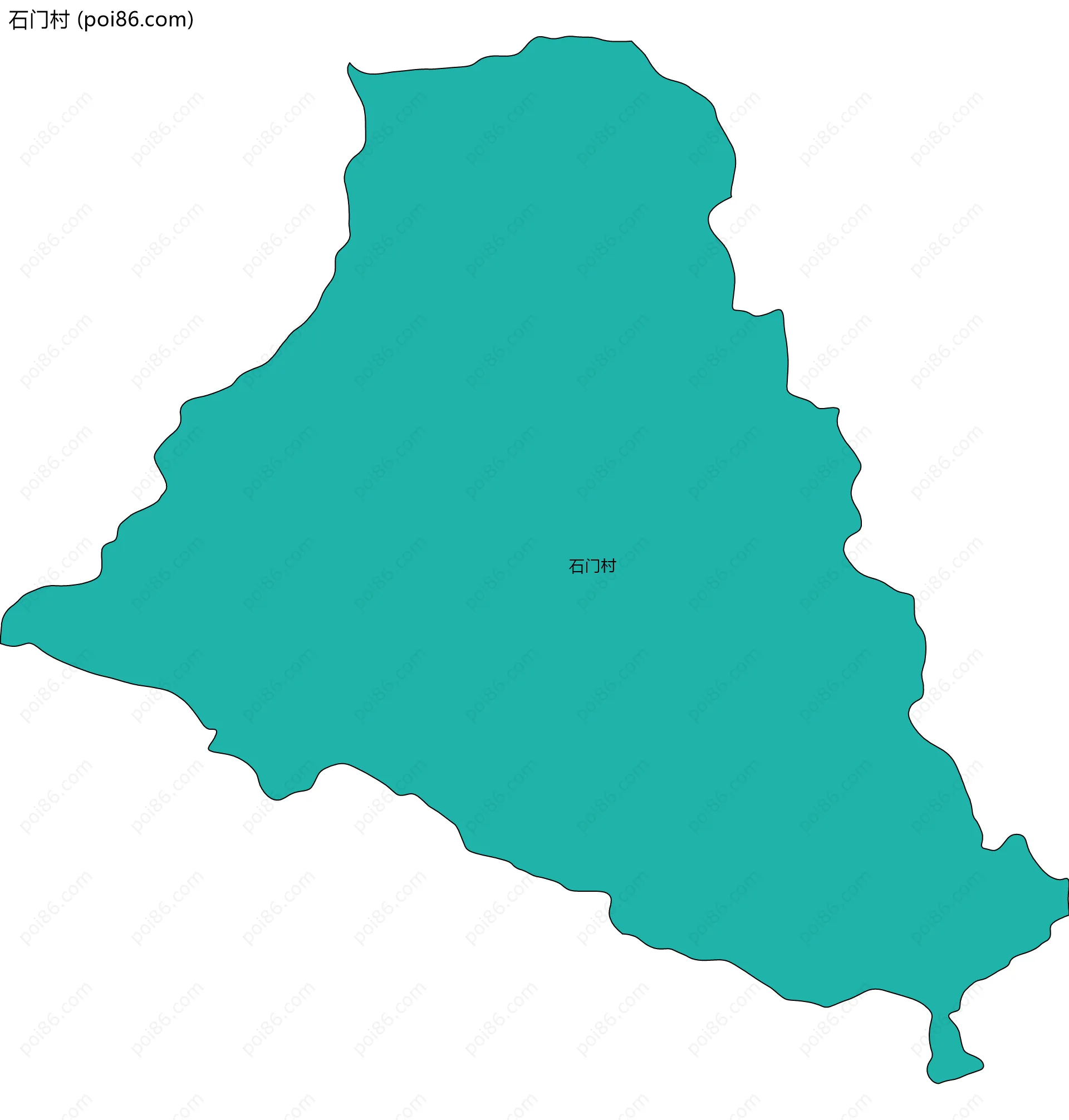 石门村边界地图