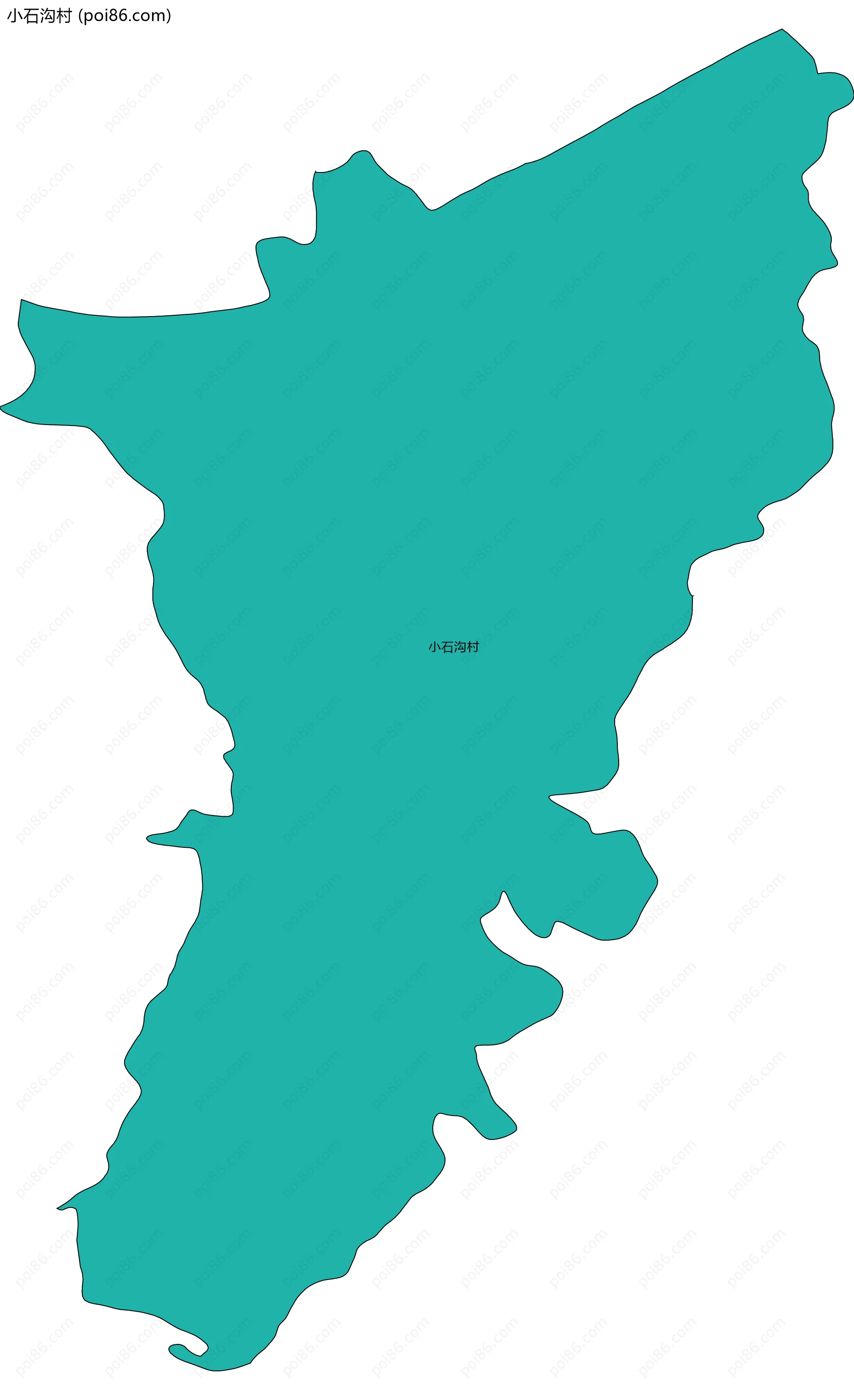 小石沟村边界地图