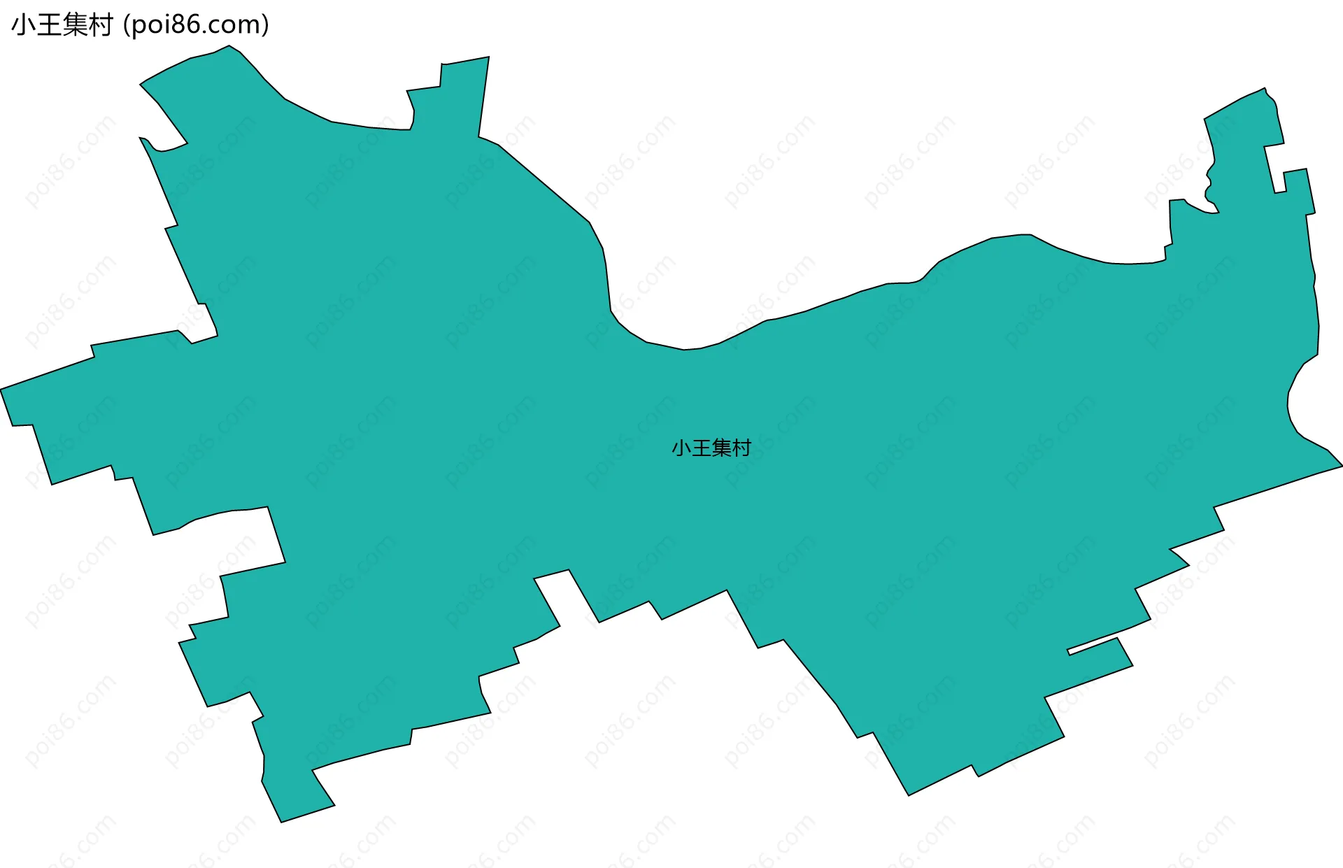 小王集村边界地图