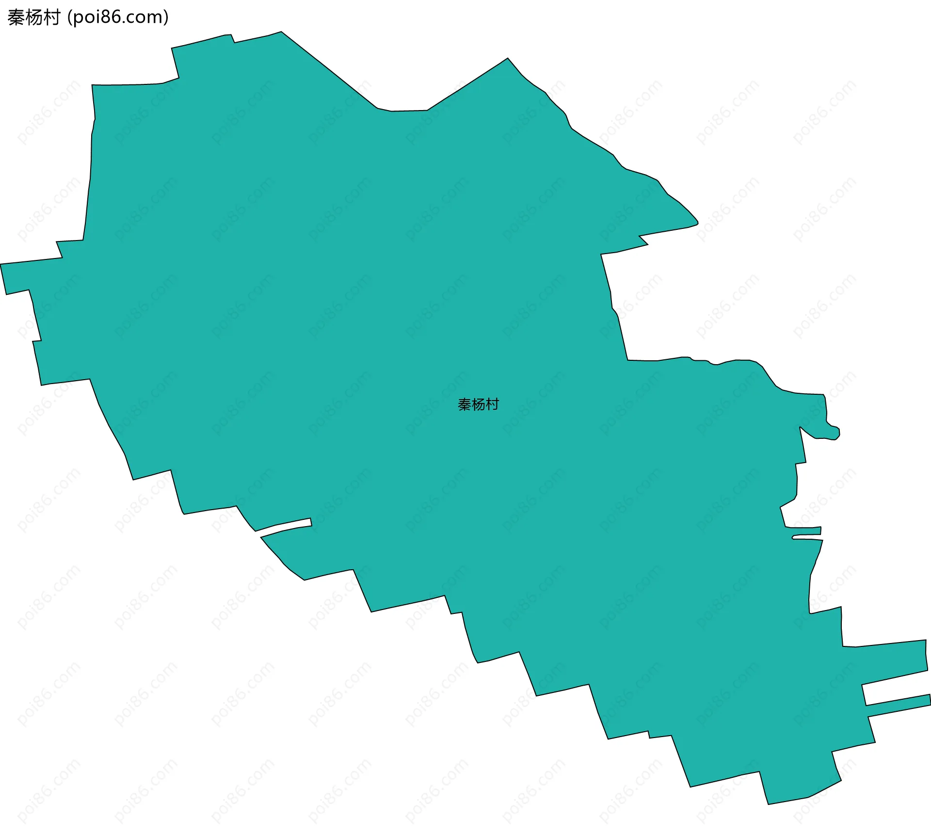 秦杨村边界地图
