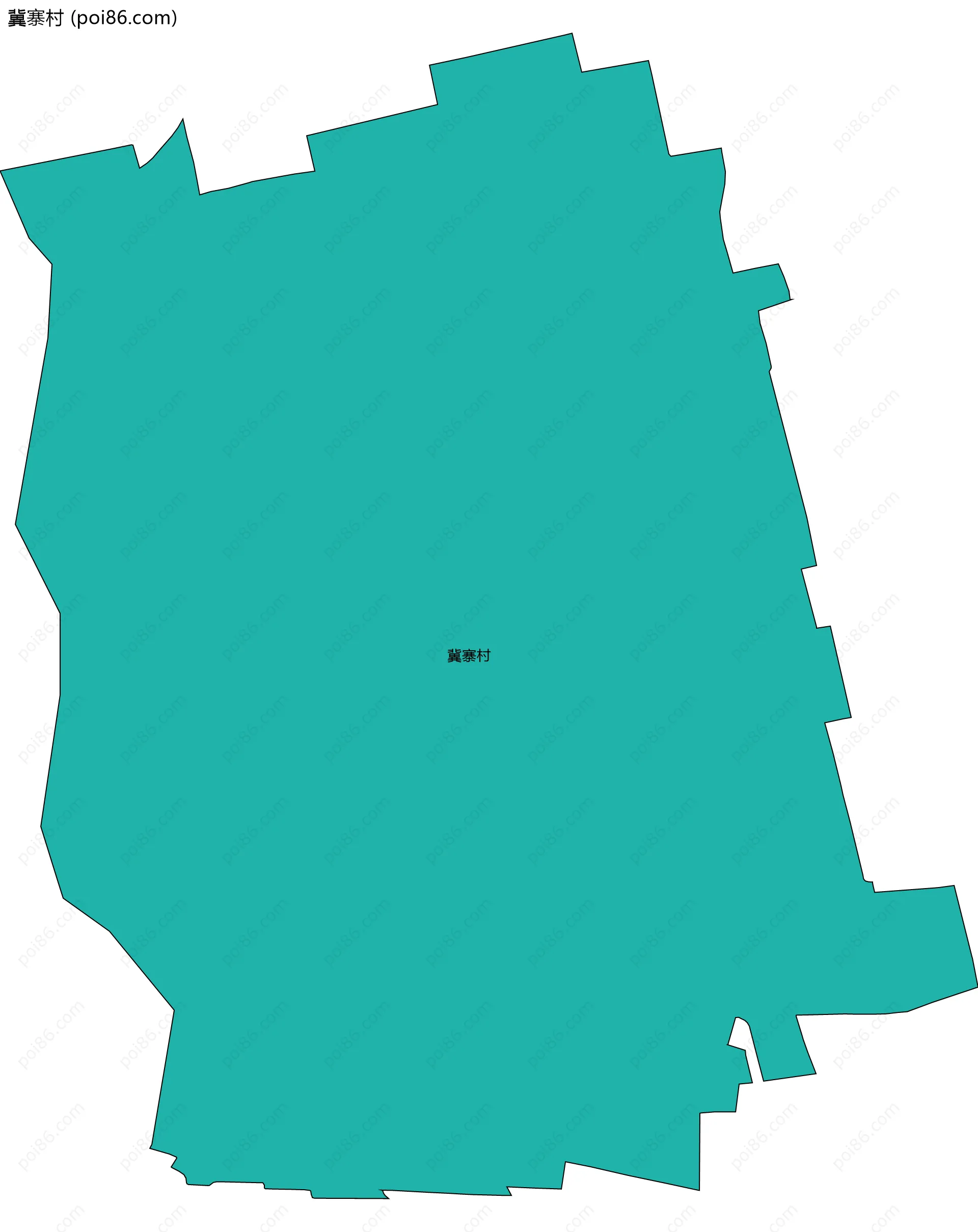 冀寨村边界地图