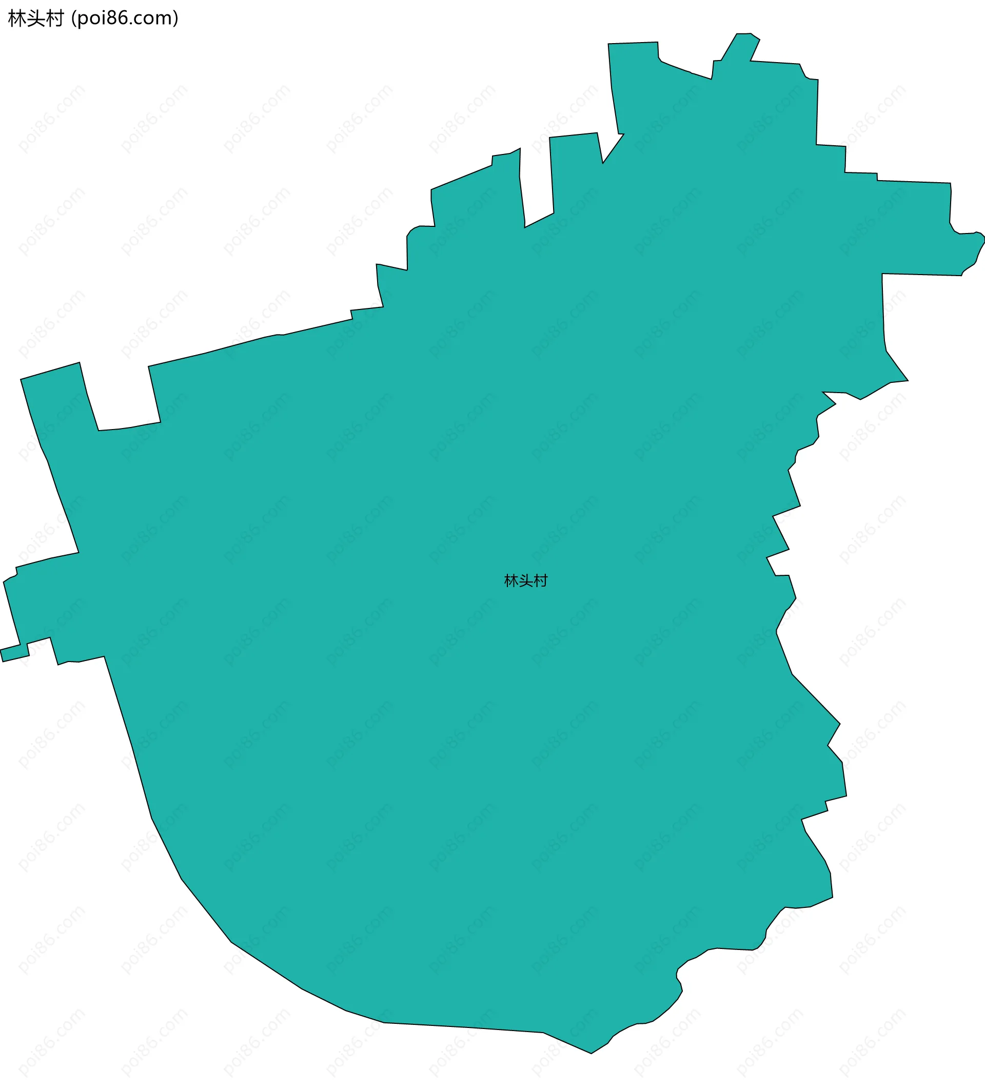 林头村边界地图