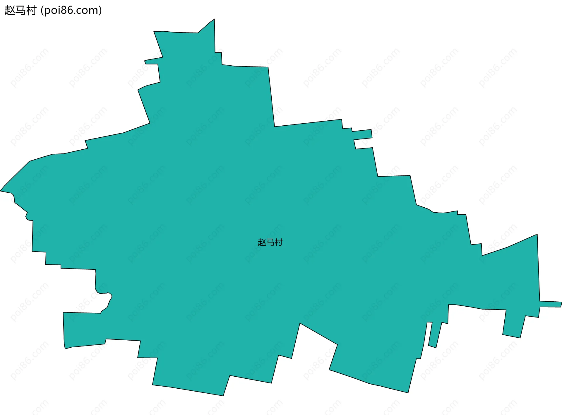 赵马村边界地图