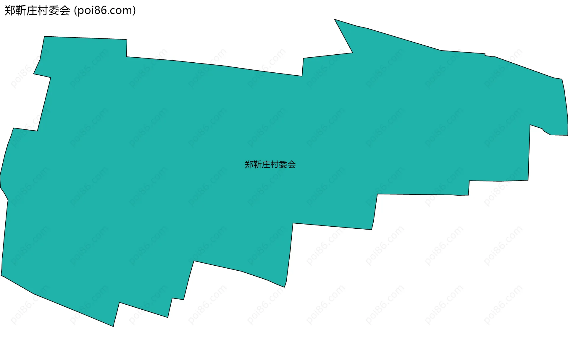 郑靳庄村委会边界地图