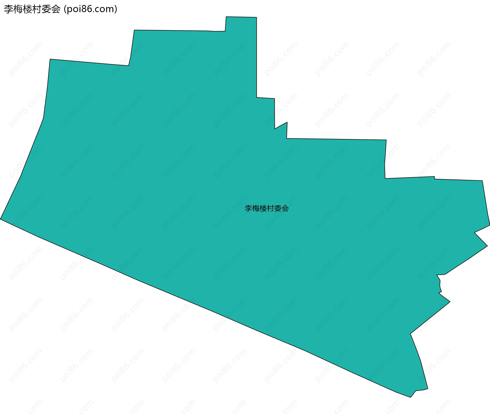 李梅楼村委会边界地图