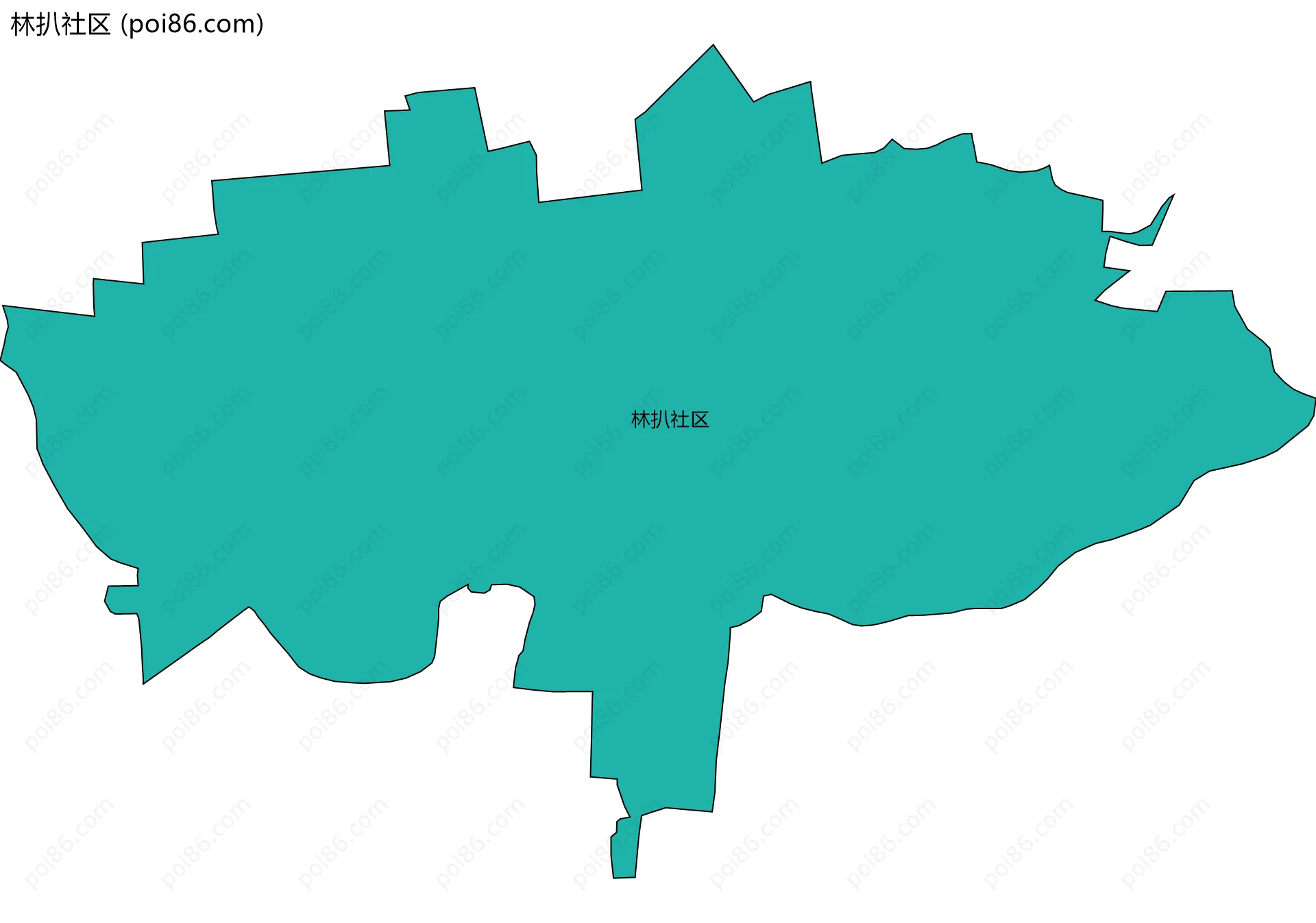 林扒社区边界地图