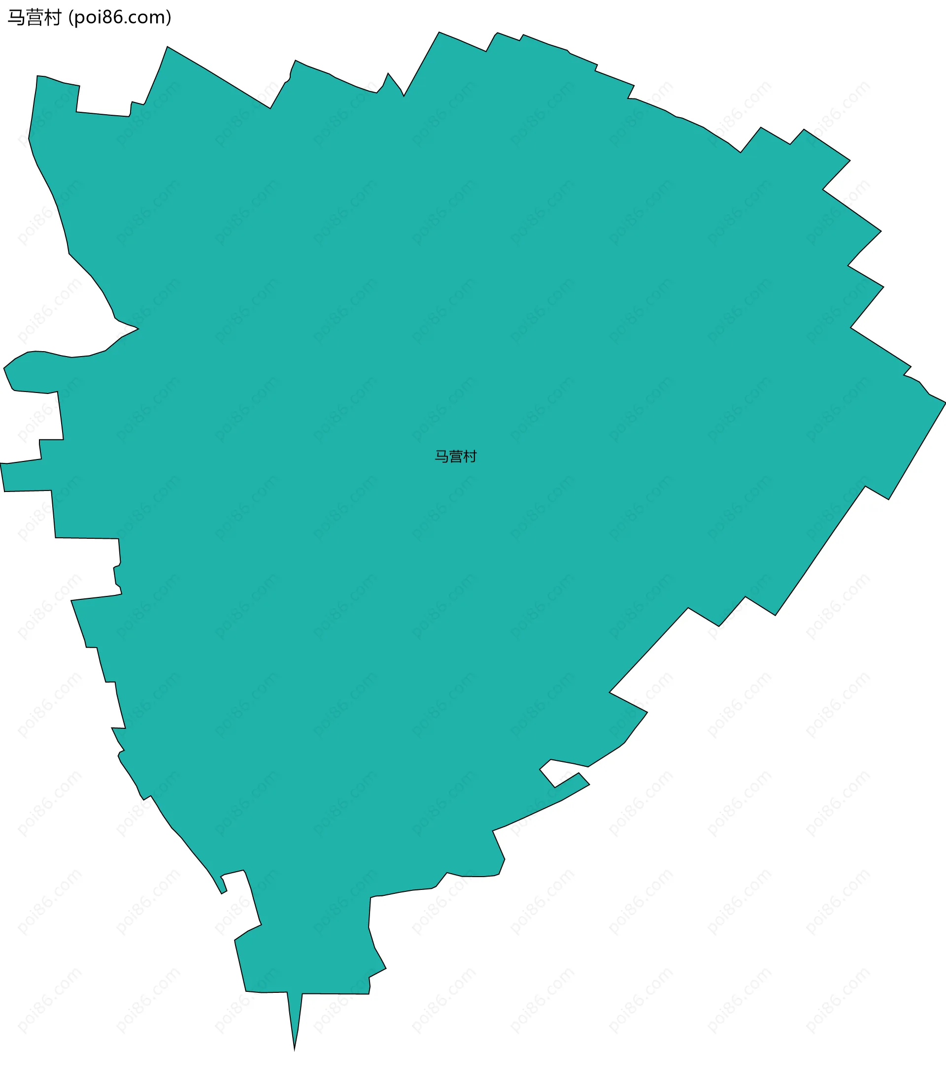 马营村边界地图