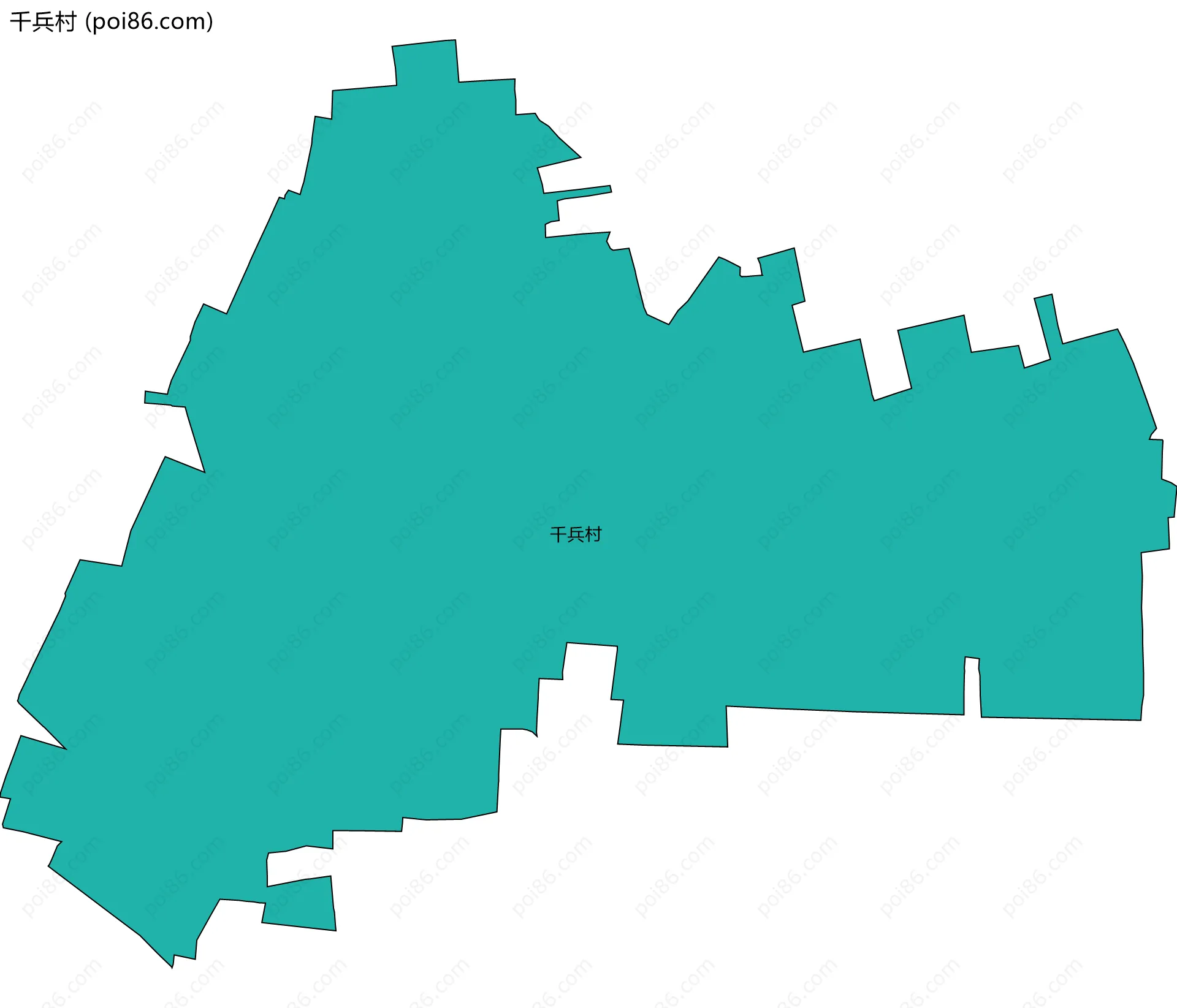 千兵村边界地图