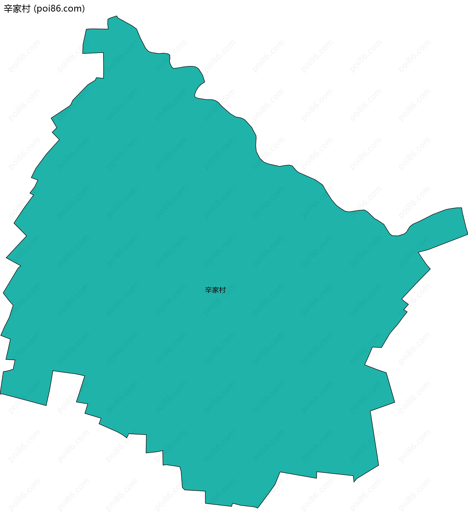 辛家村边界地图