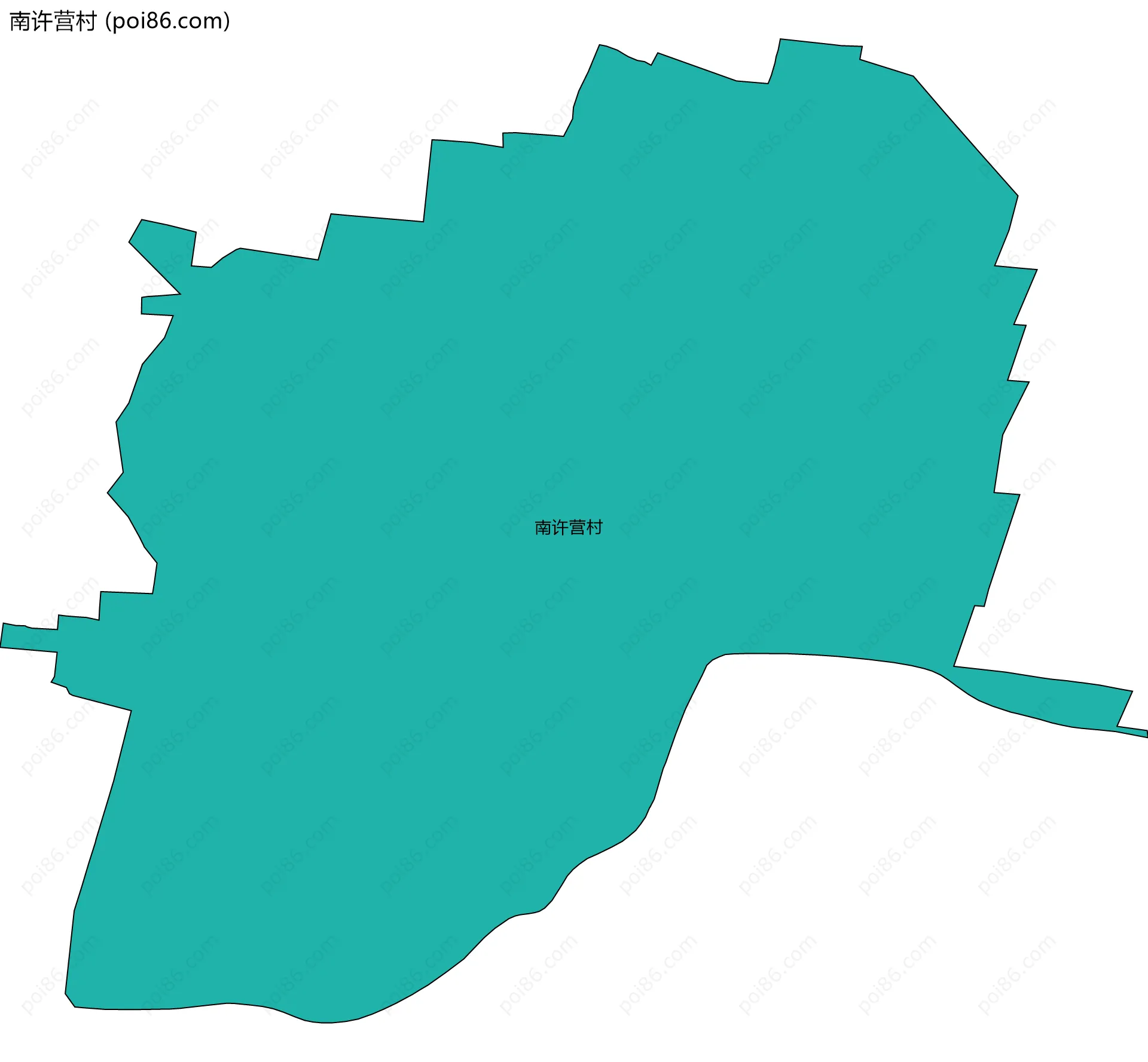 南许营村边界地图