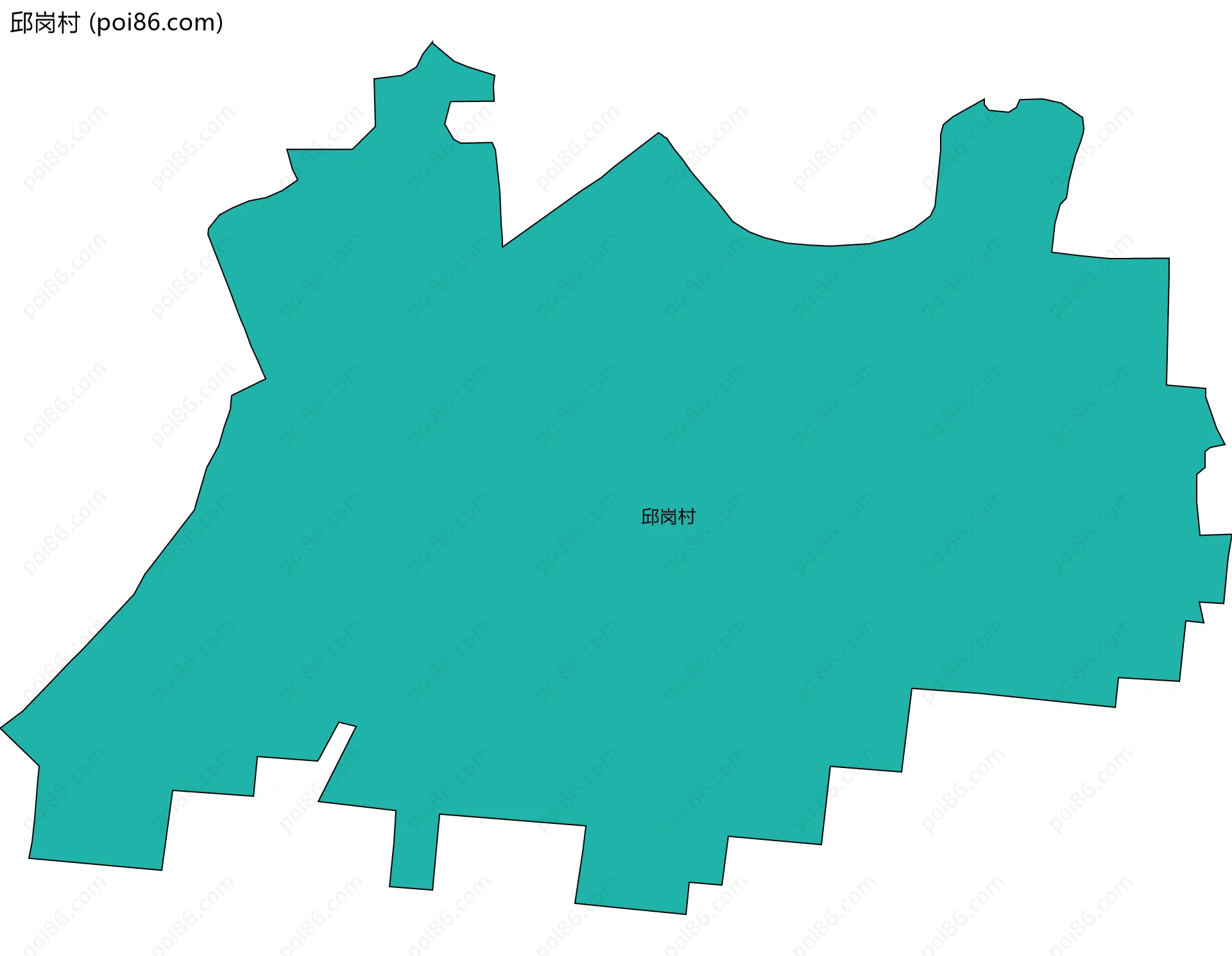 邱岗村边界地图