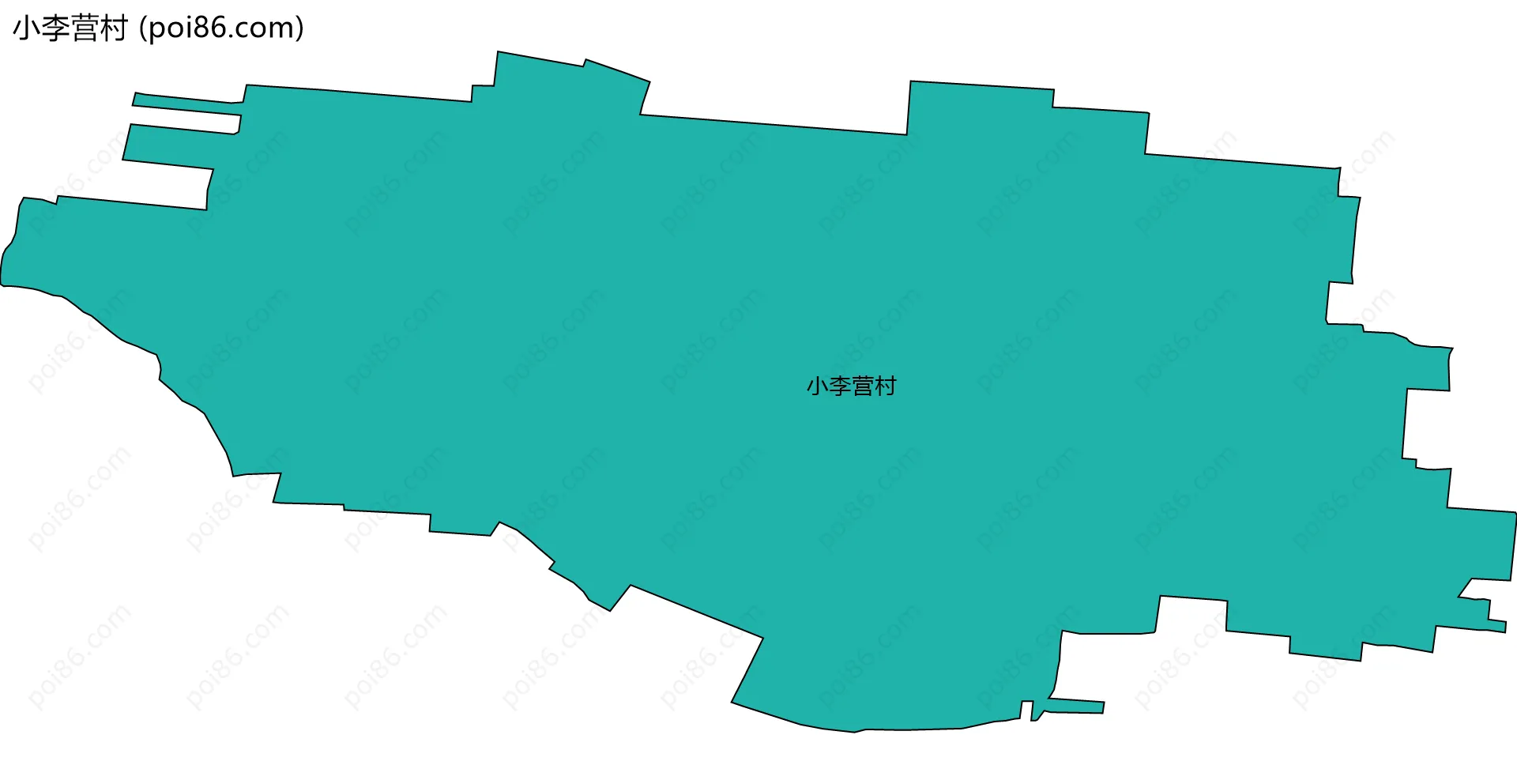 小李营村边界地图