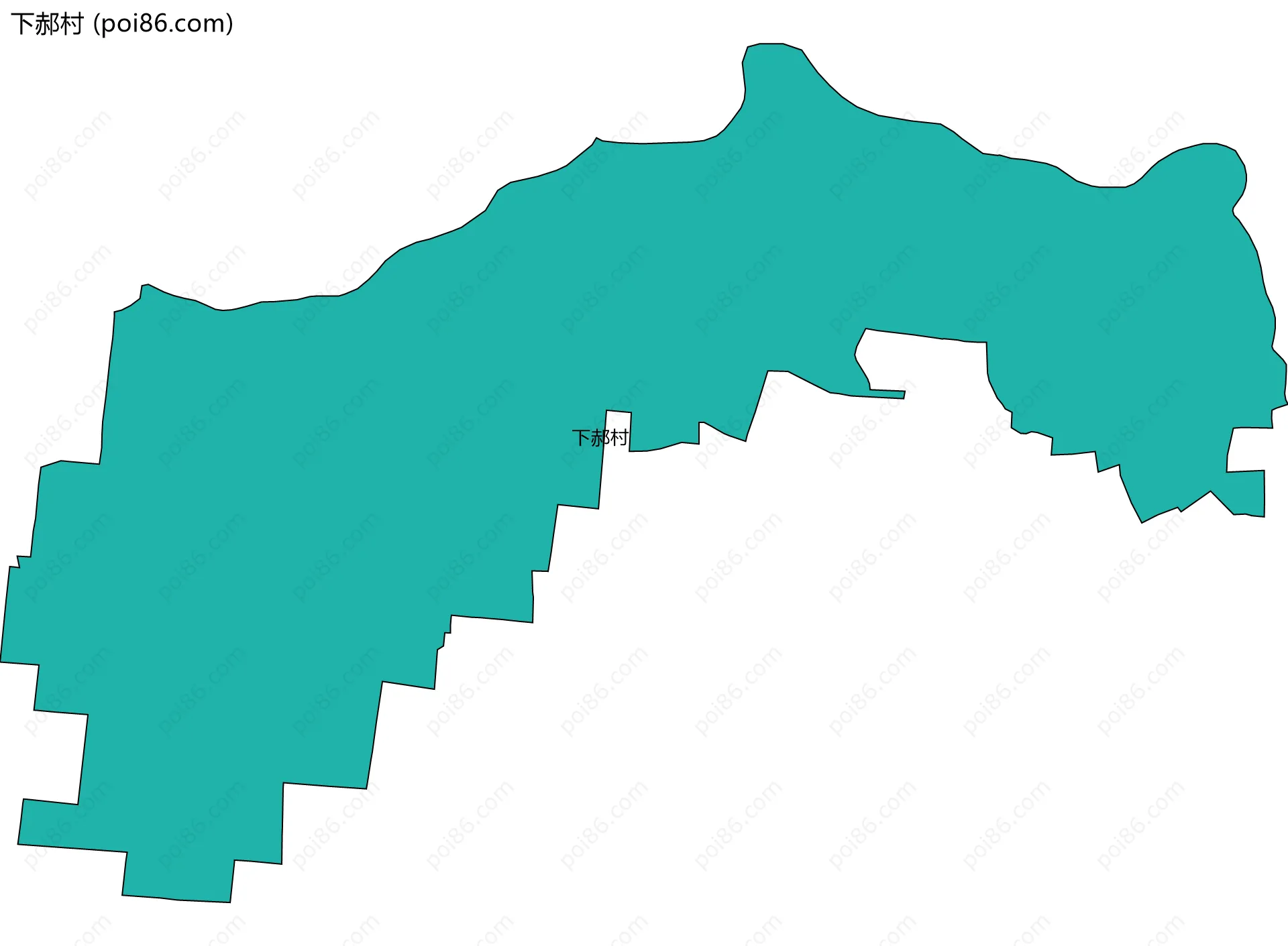 下郝村边界地图