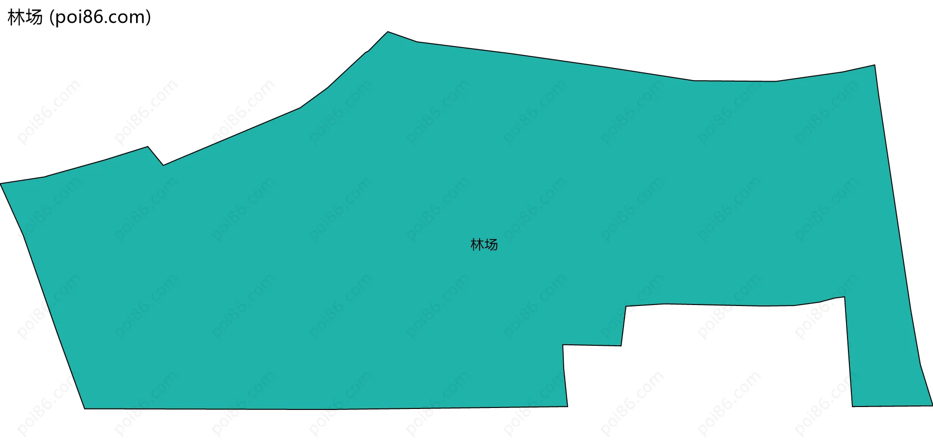 林场边界地图