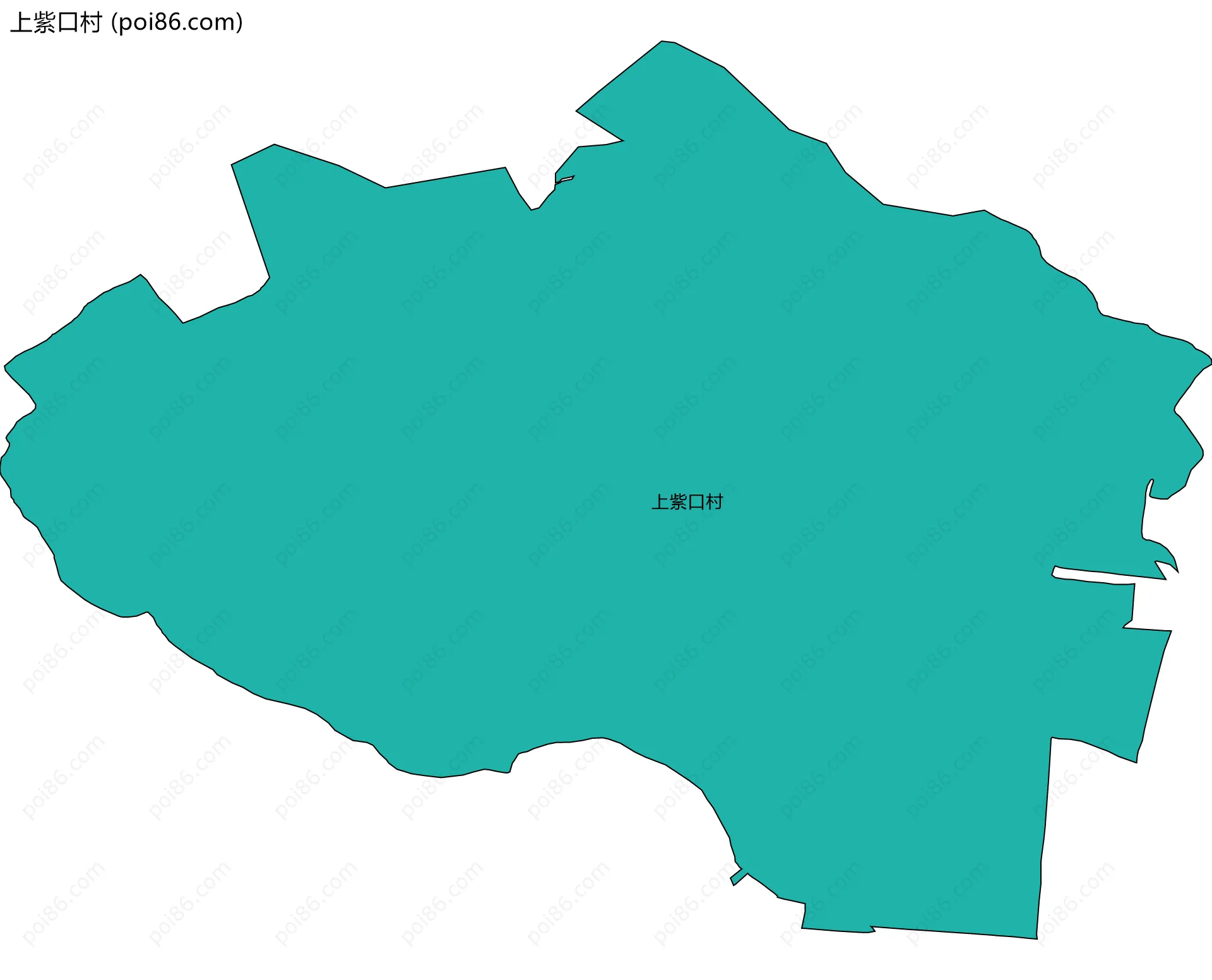 上紫口村边界地图