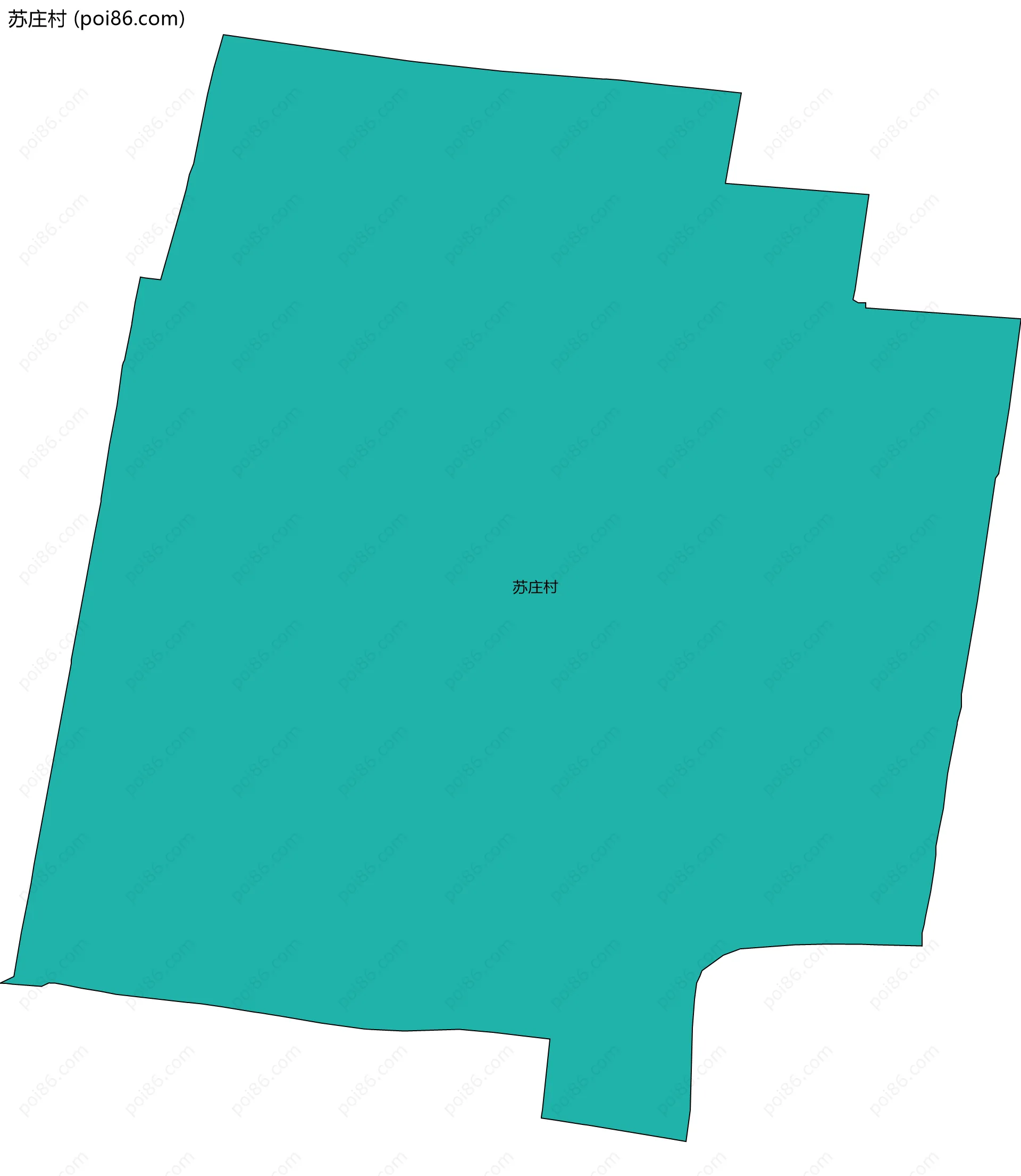 苏庄村边界地图