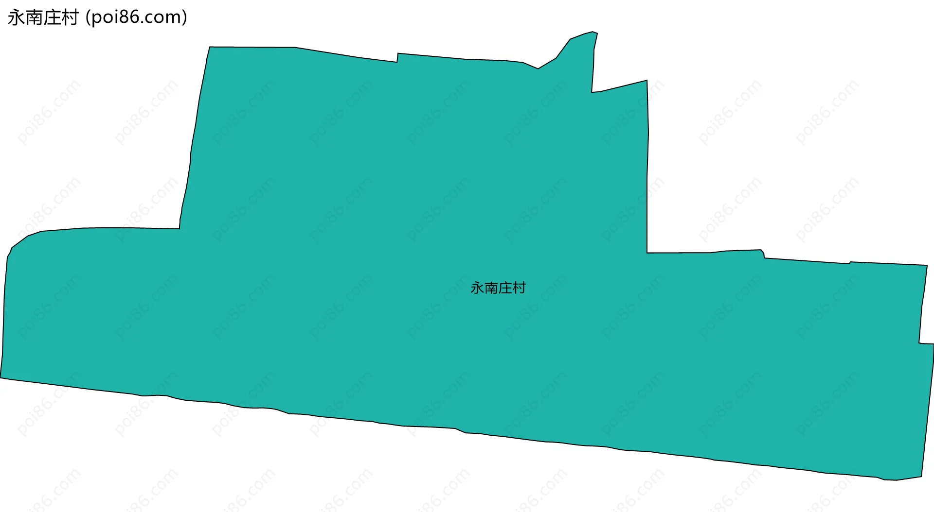 永南庄村边界地图