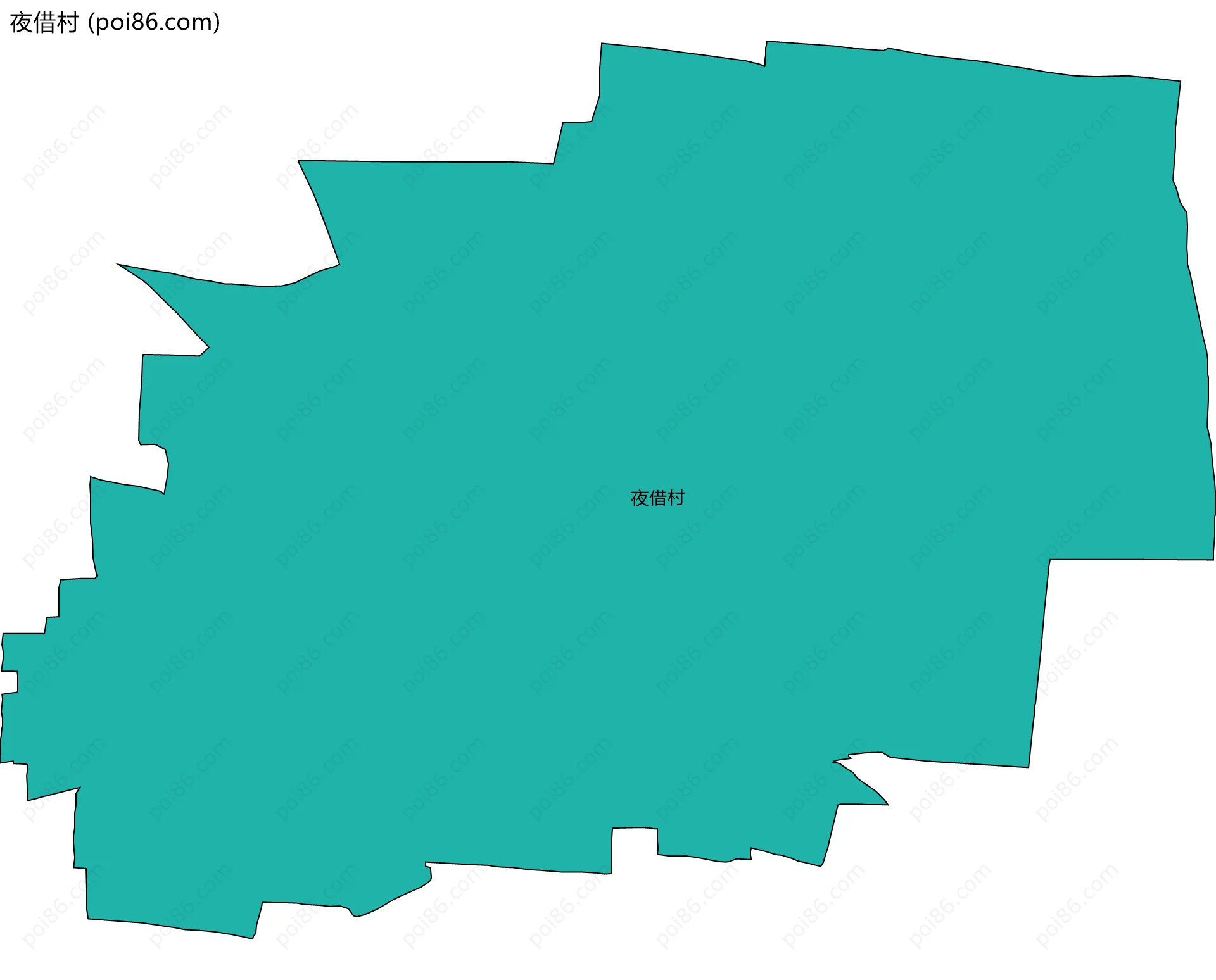 夜借村边界地图