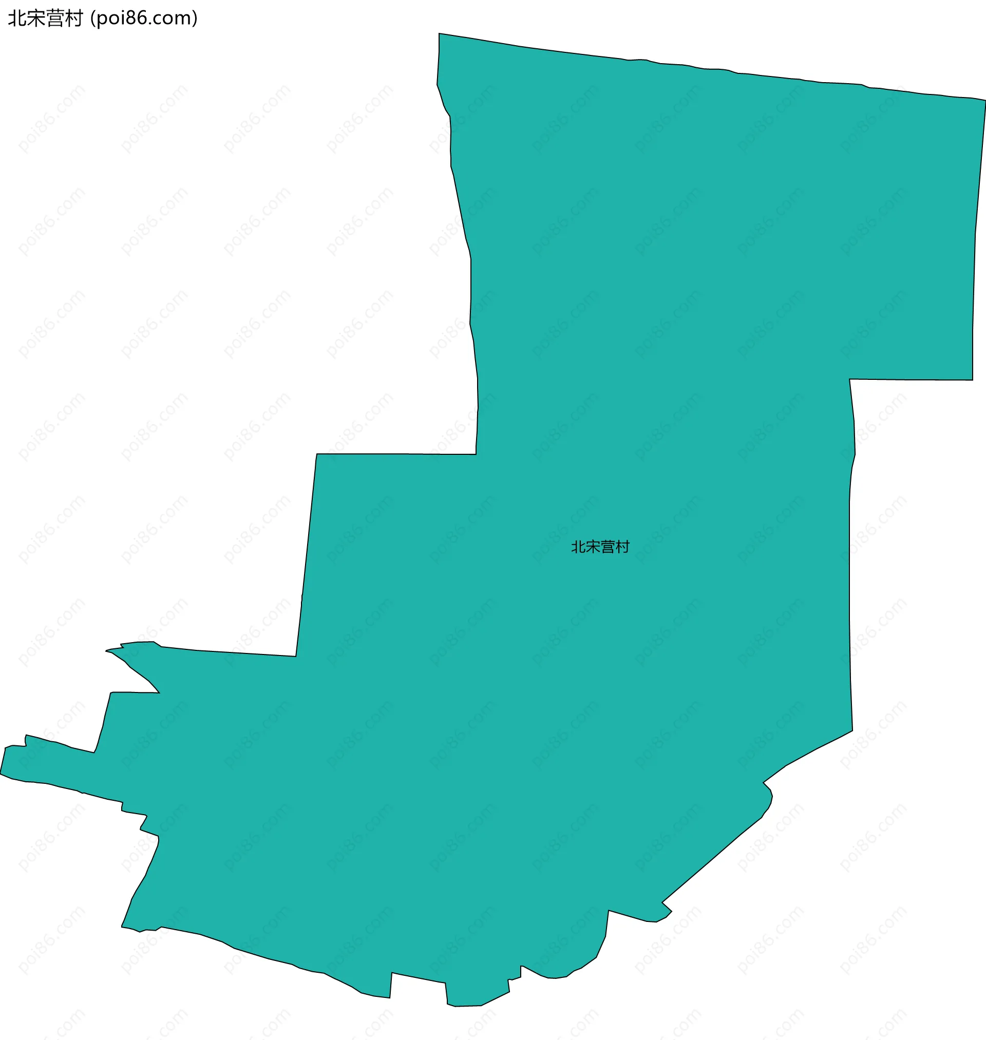 北宋营村边界地图