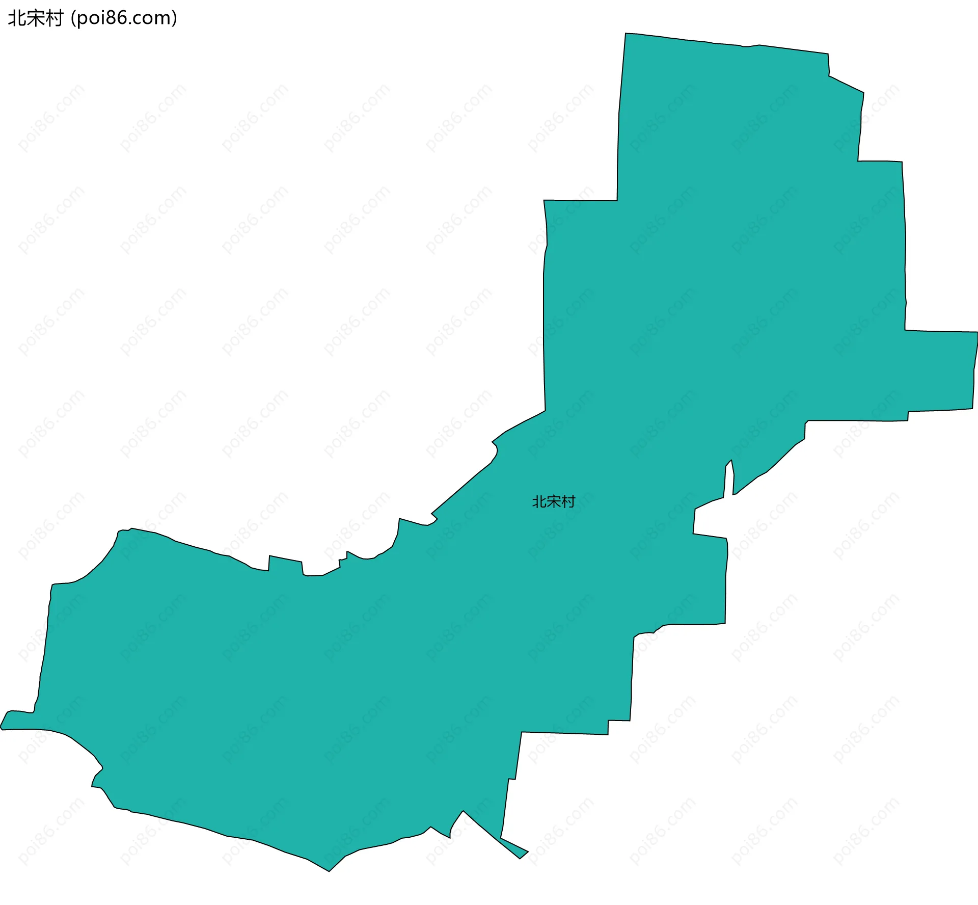 北宋村边界地图
