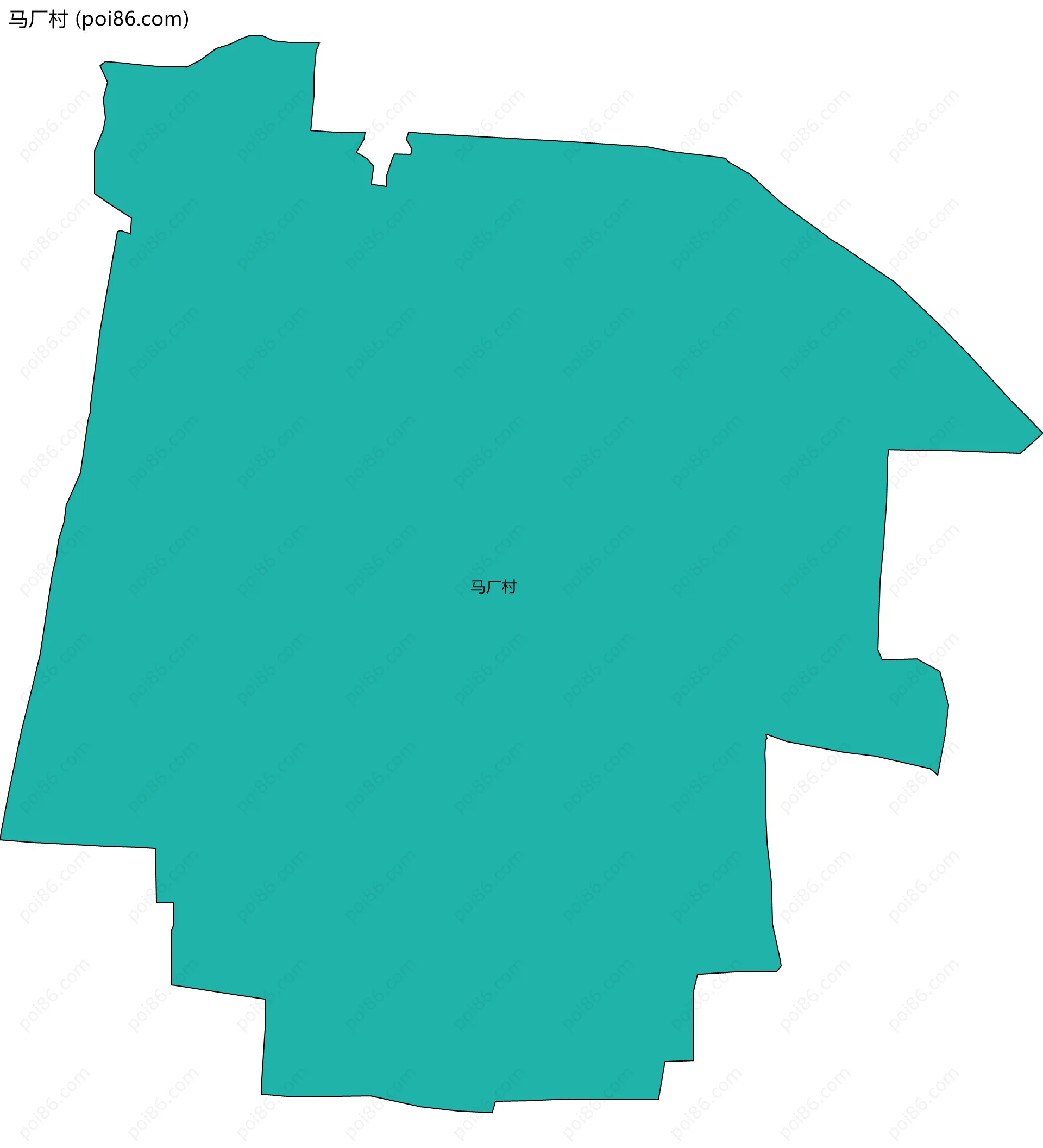 马厂村边界地图