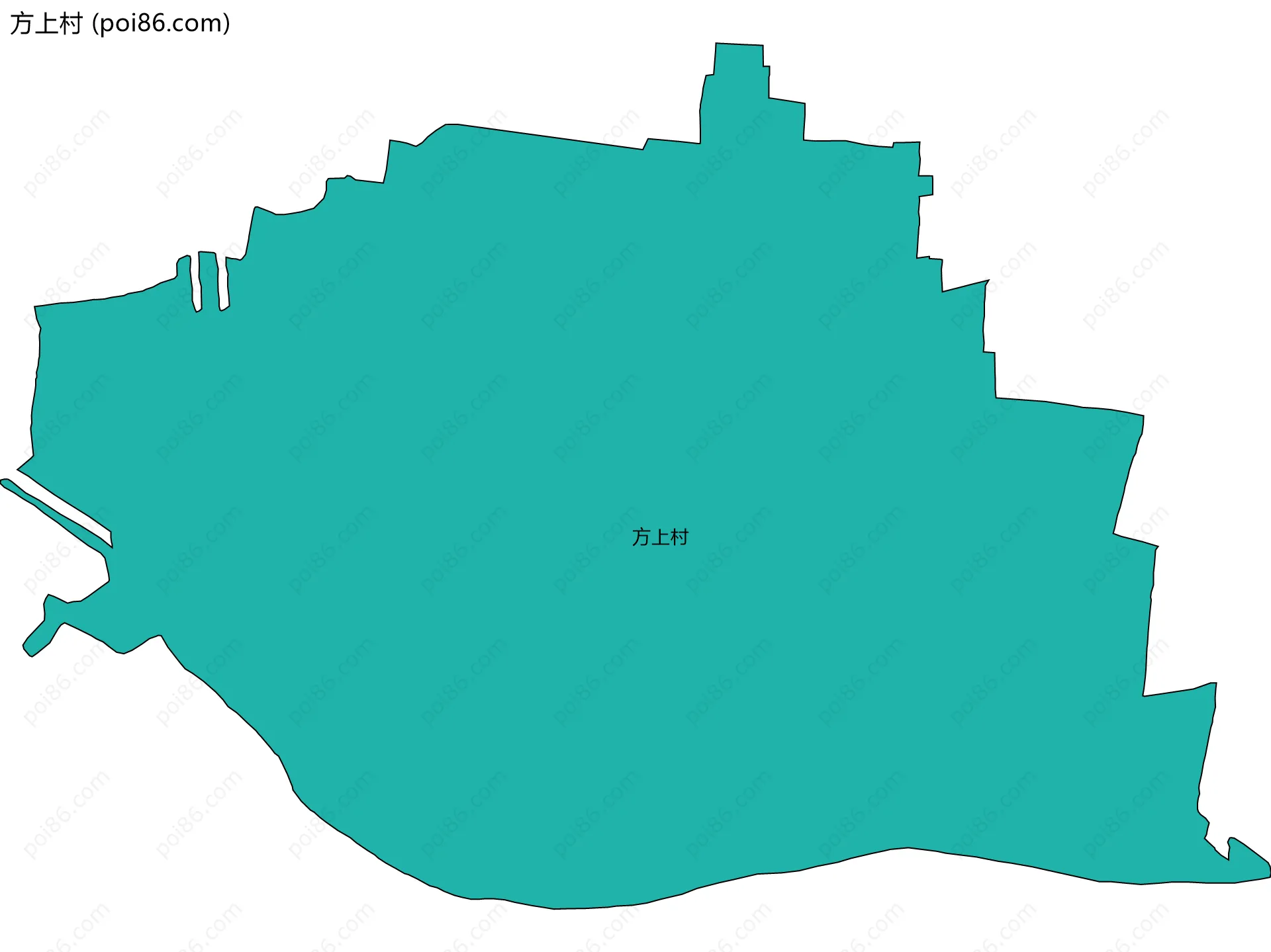方上村边界地图