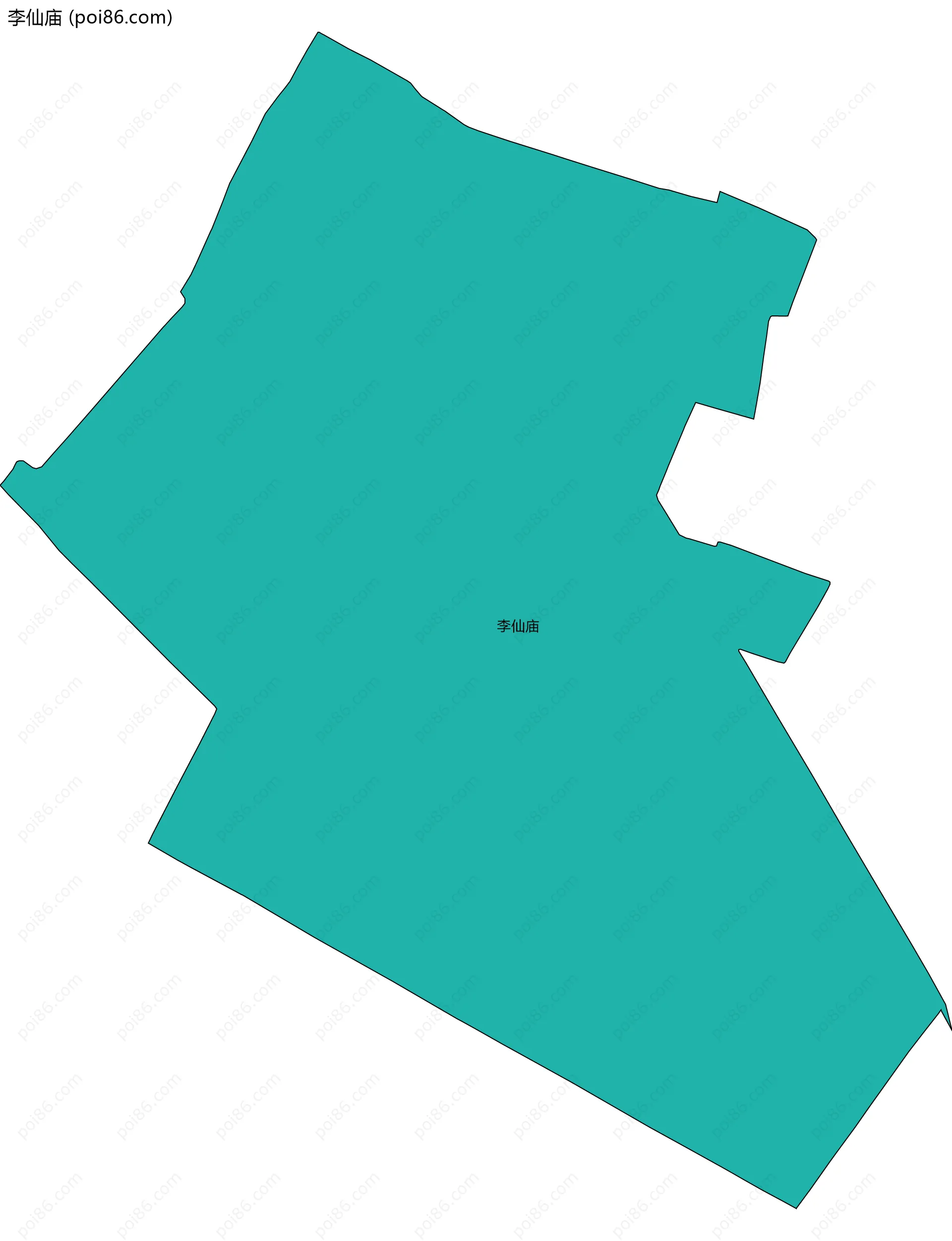 李仙庙边界地图