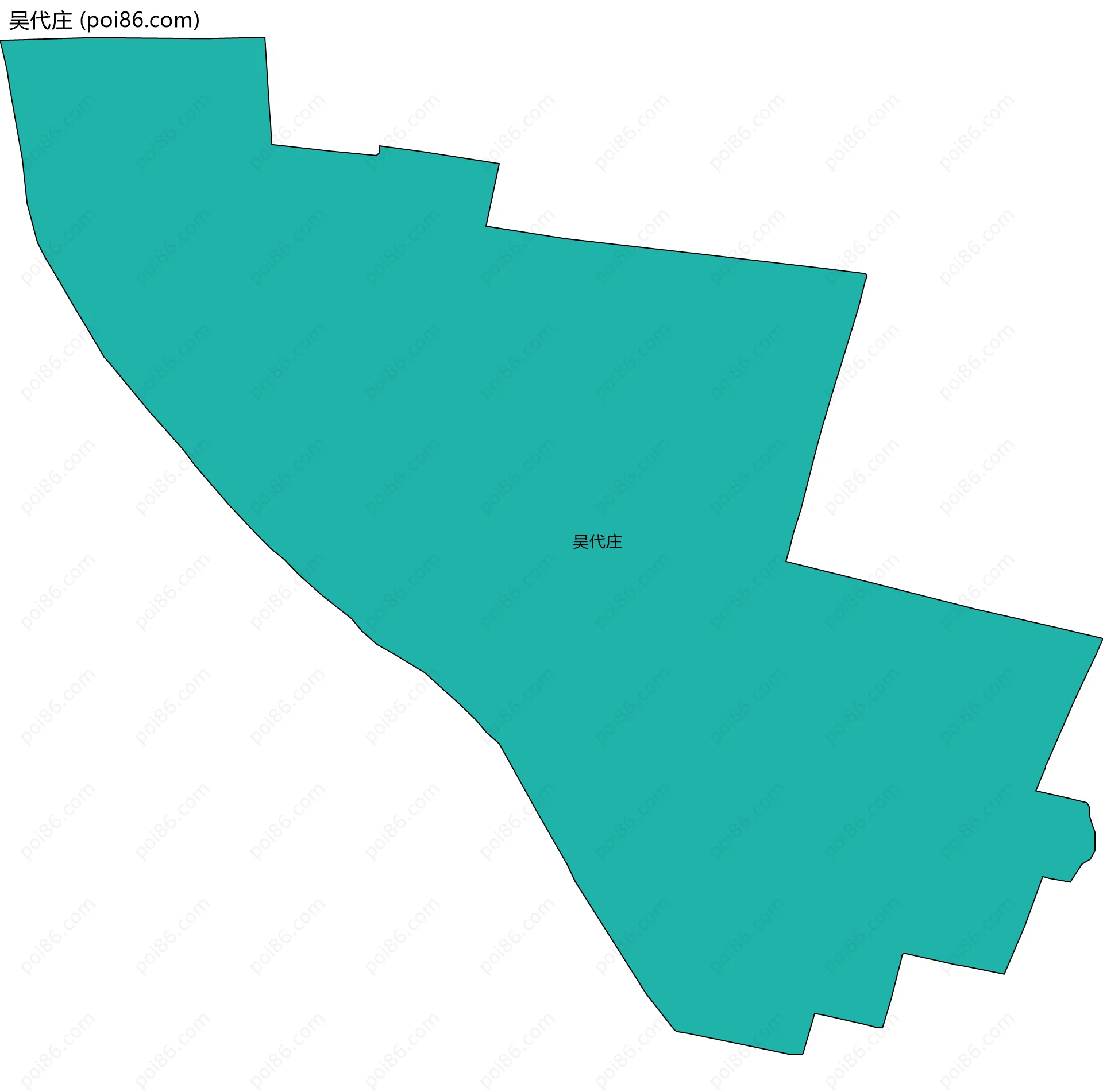 吴代庄边界地图