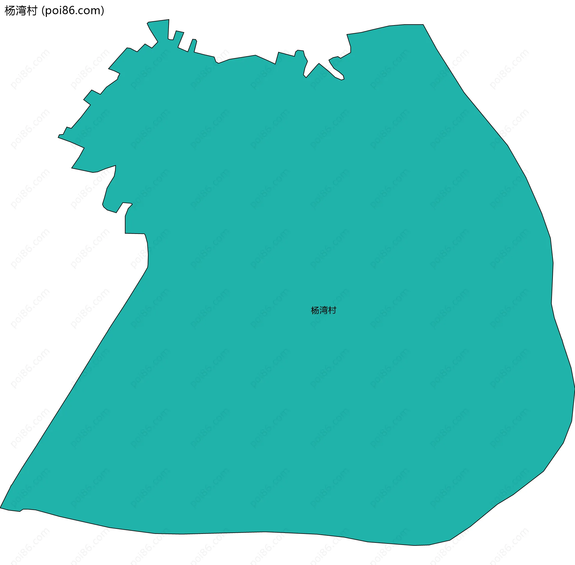 杨湾村边界地图