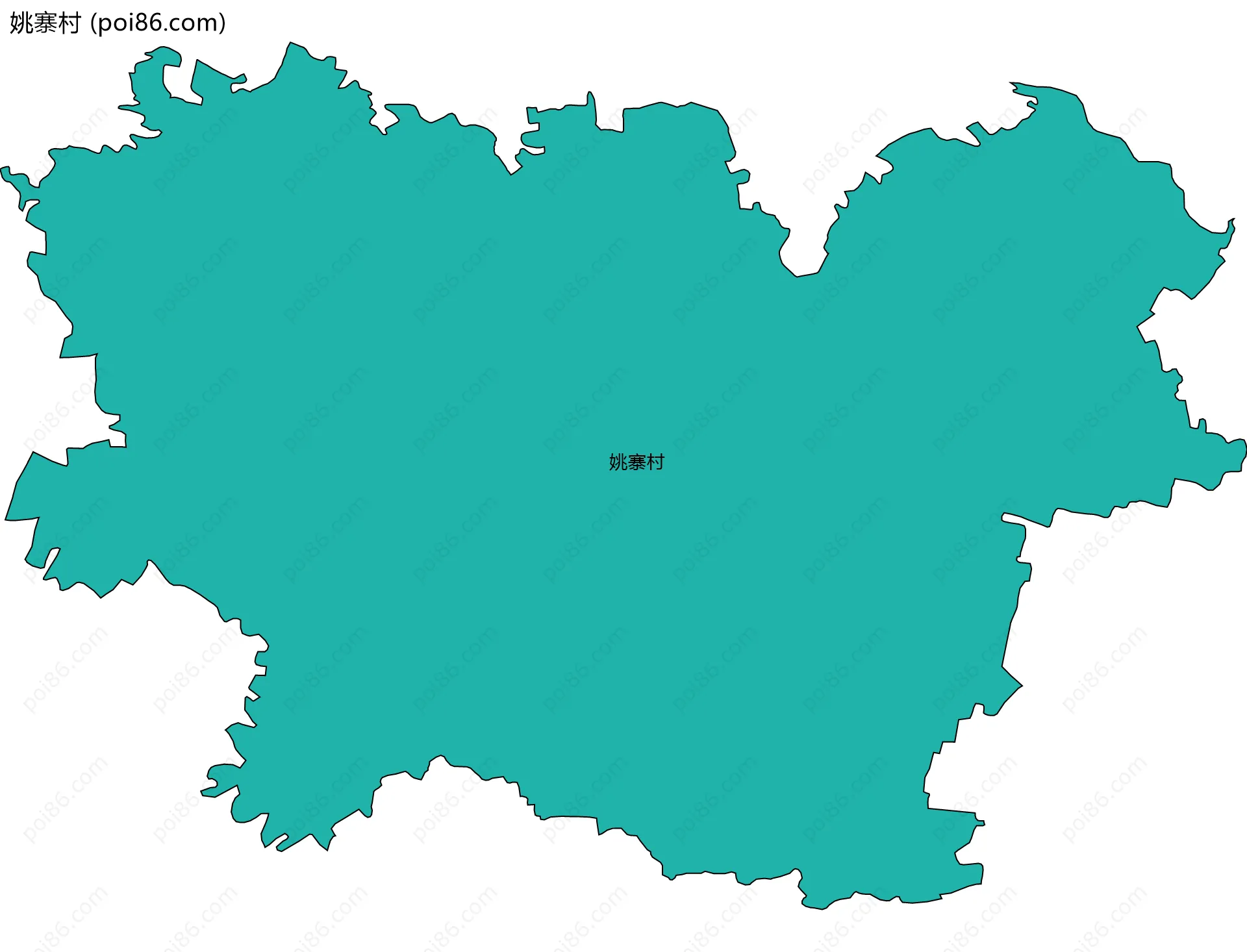 姚寨村边界地图