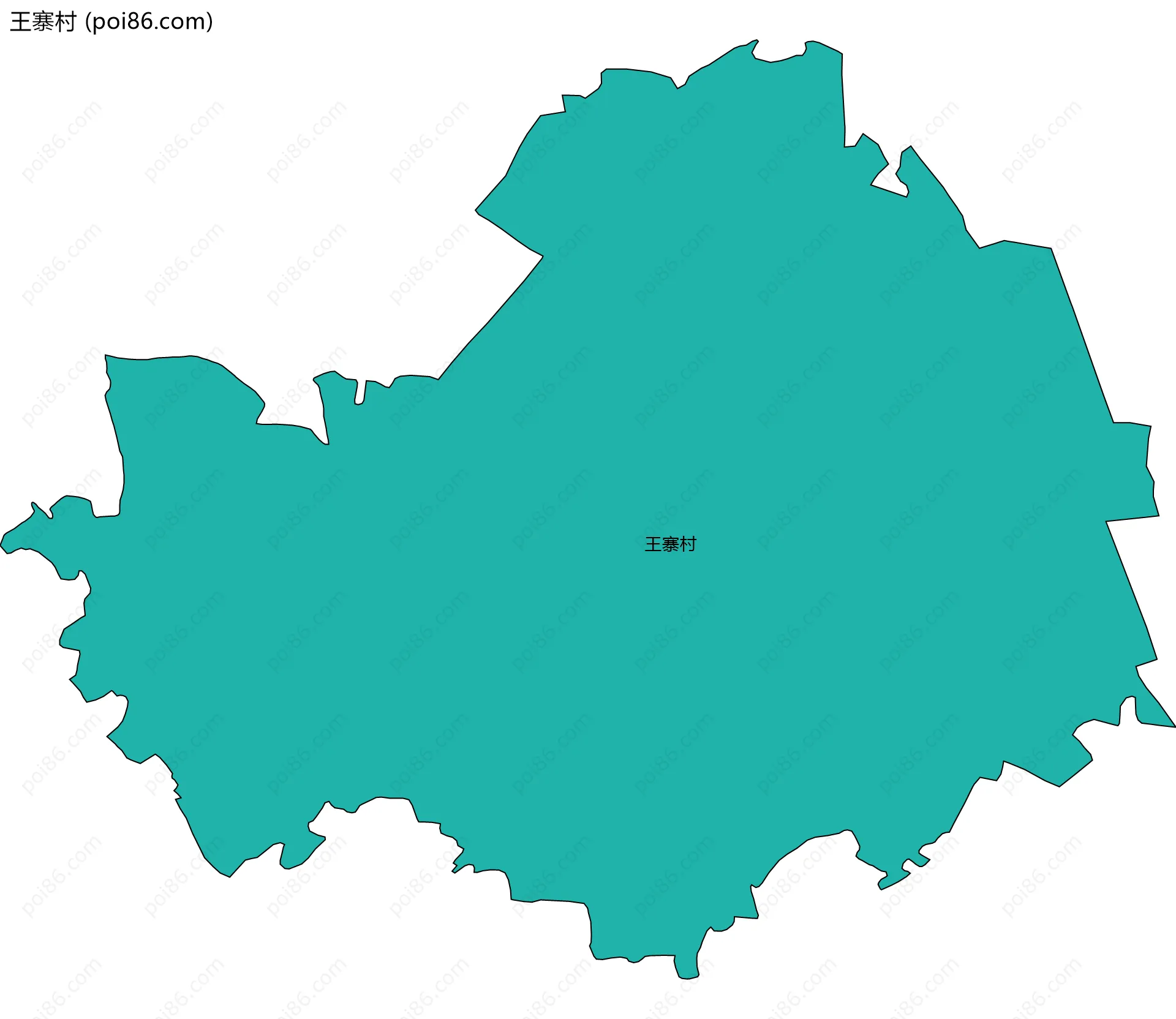 王寨村边界地图