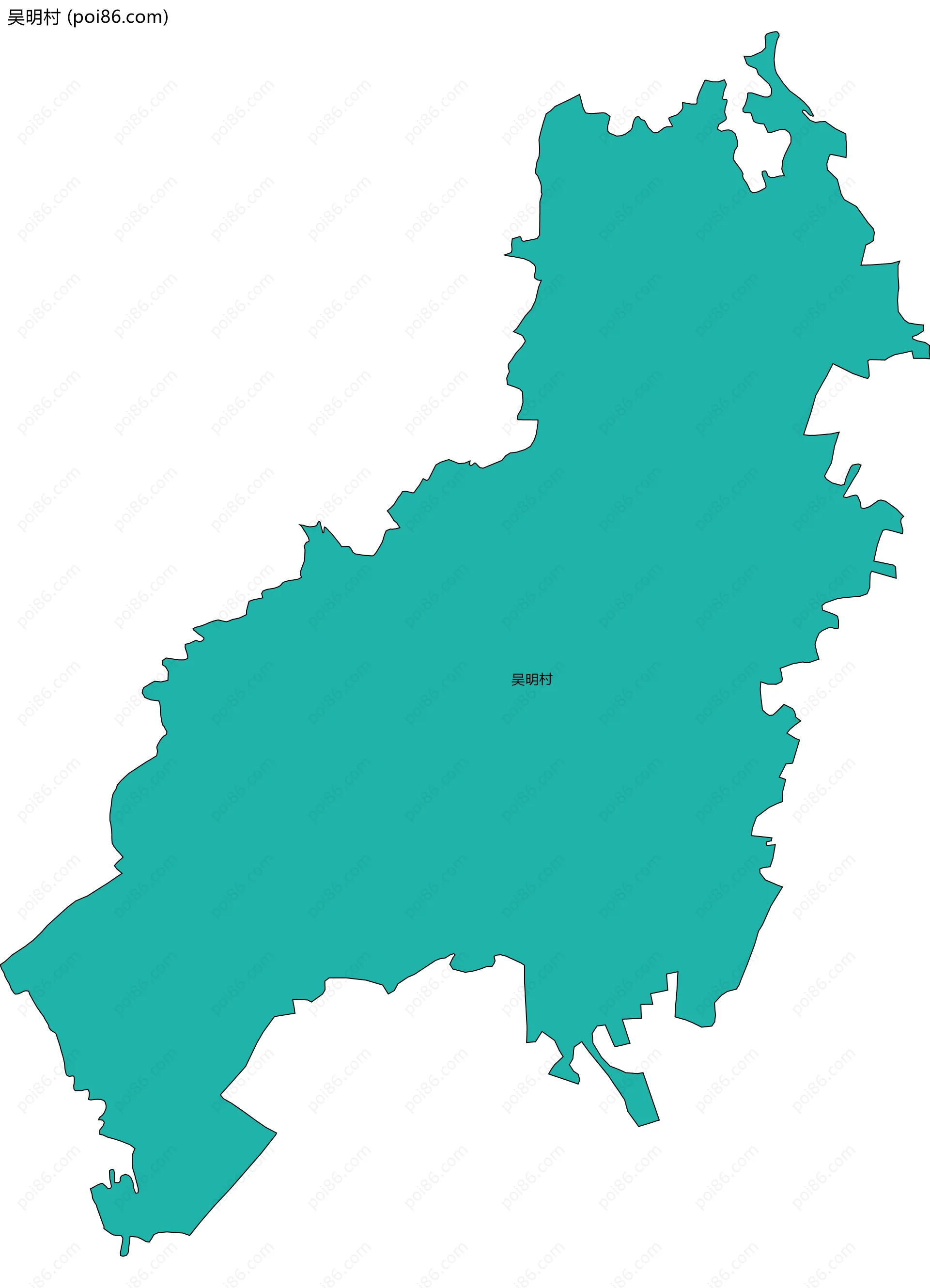 吴明村边界地图