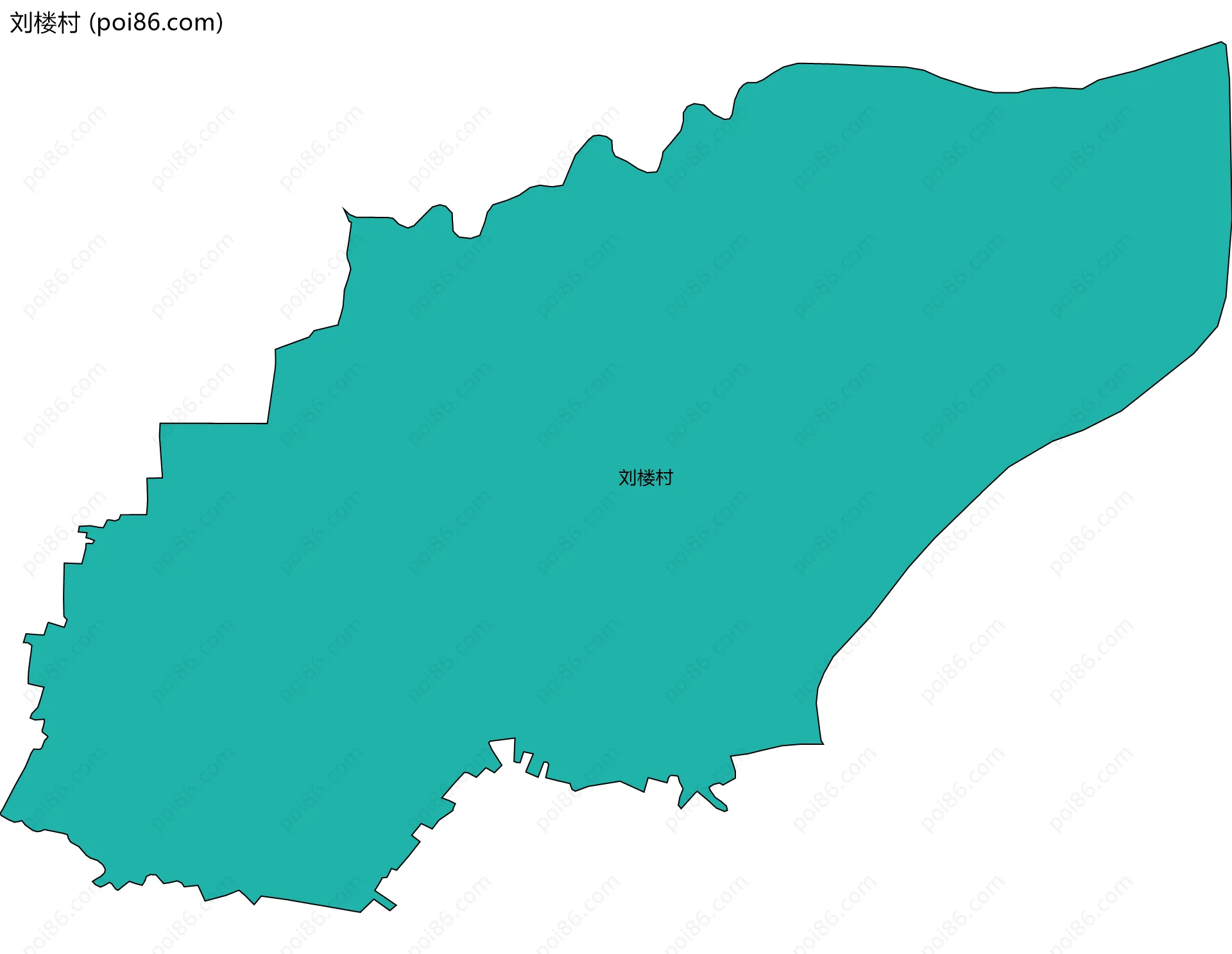 刘楼村边界地图