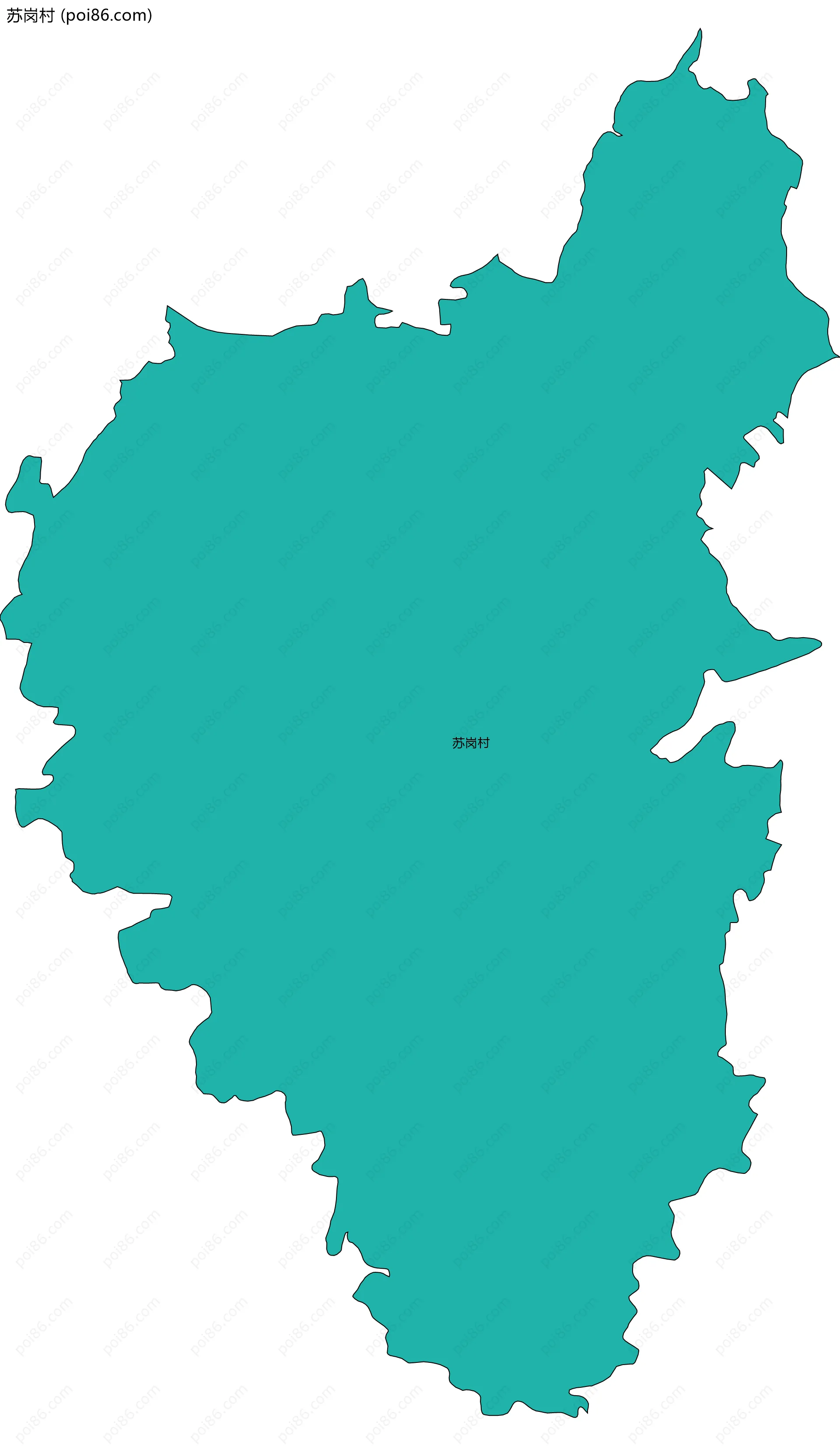 苏岗村边界地图