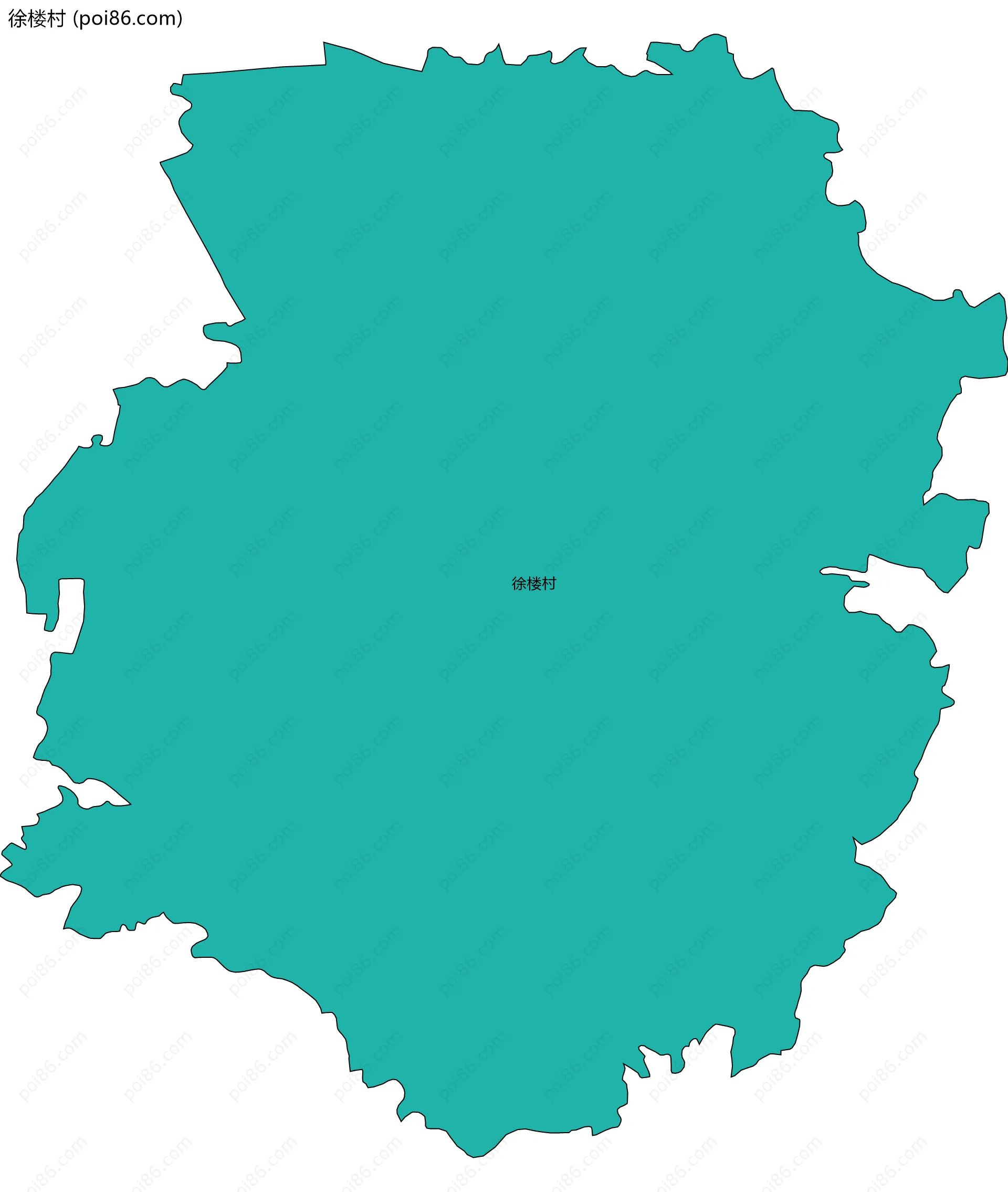 徐楼村边界地图